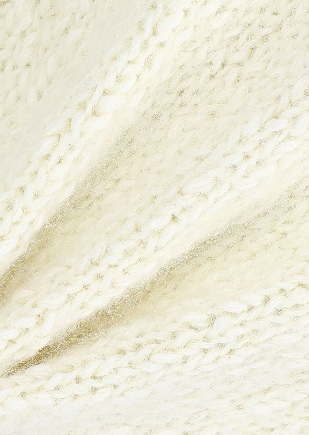 hairy slub pullover, ecru