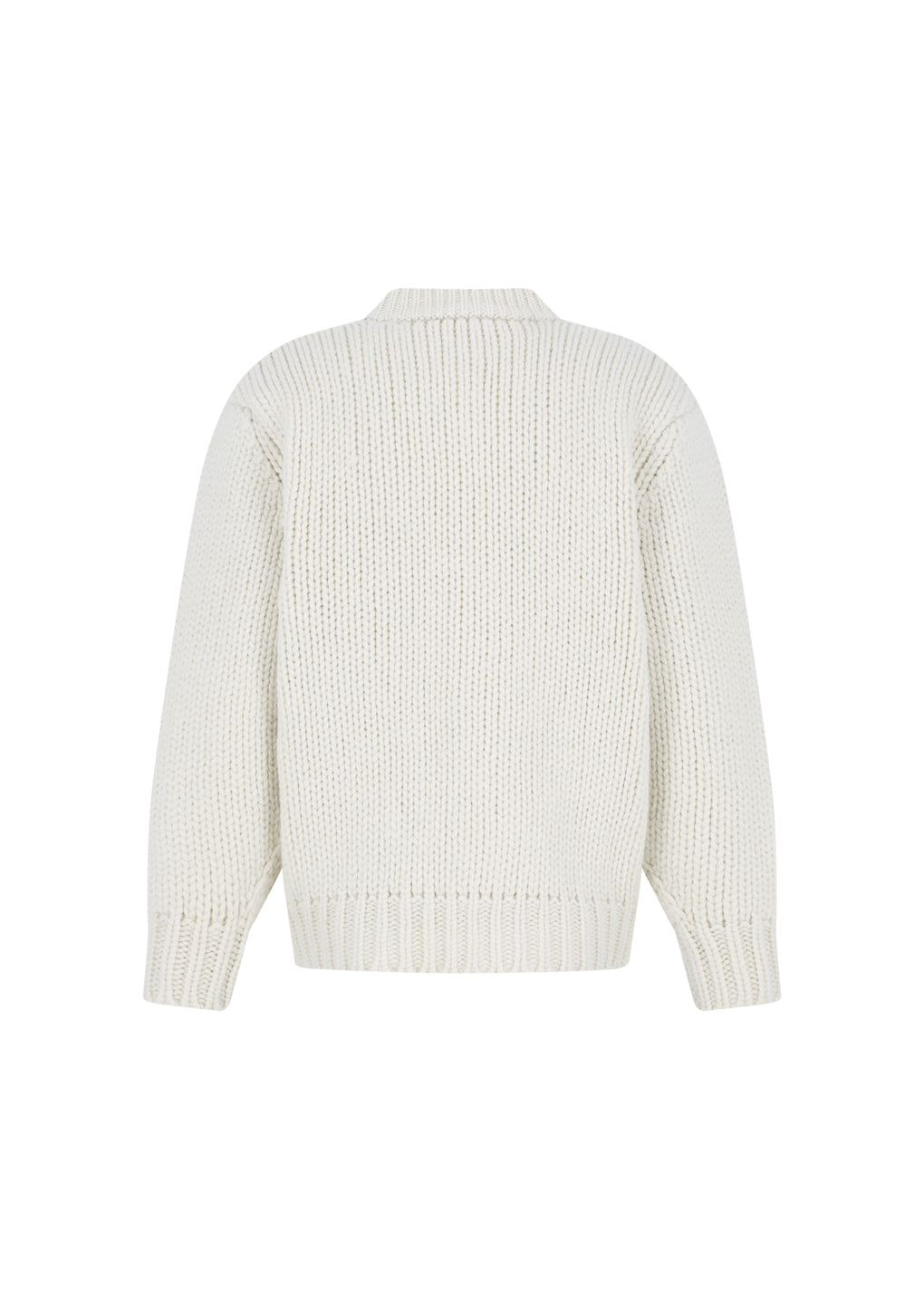 hand knitted cardigan, ecru