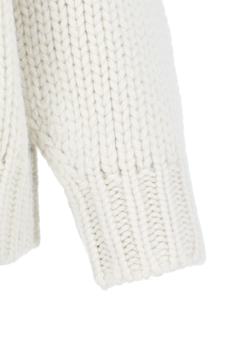 hand knitted cardigan, ecru