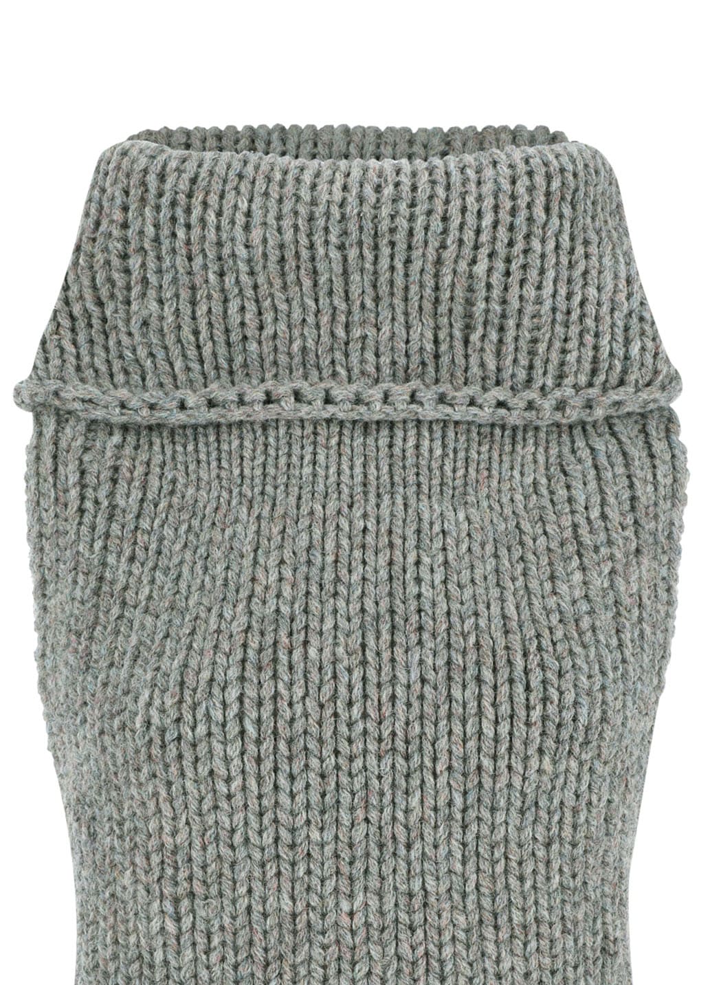 hand knitted vest, grey