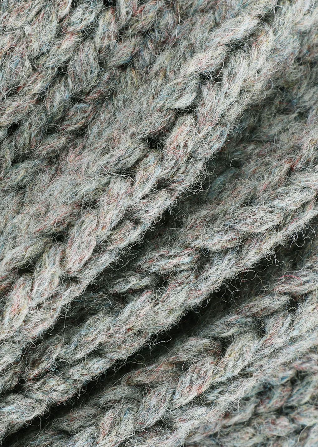 hand knitted vest, grey