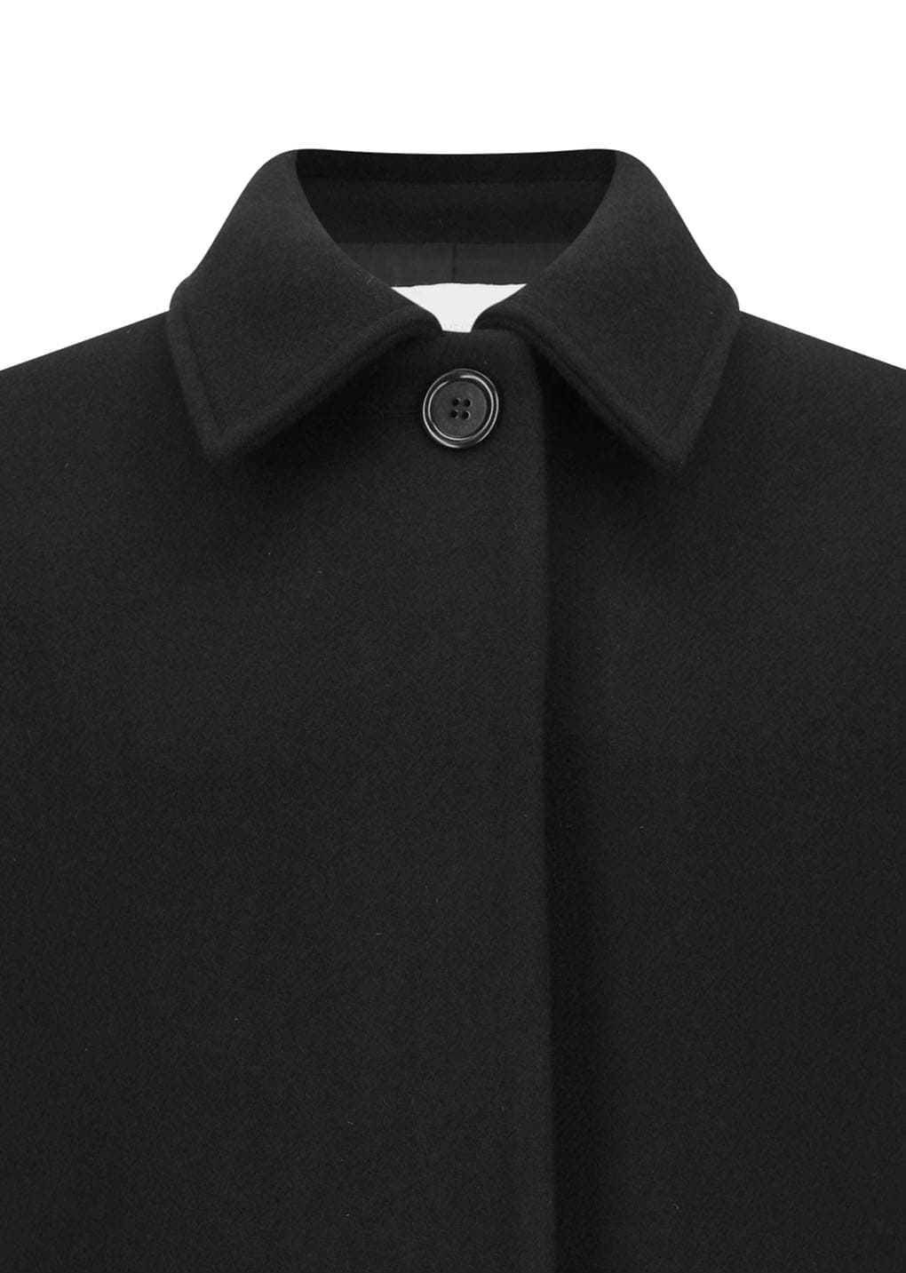 hourglass half coat, black