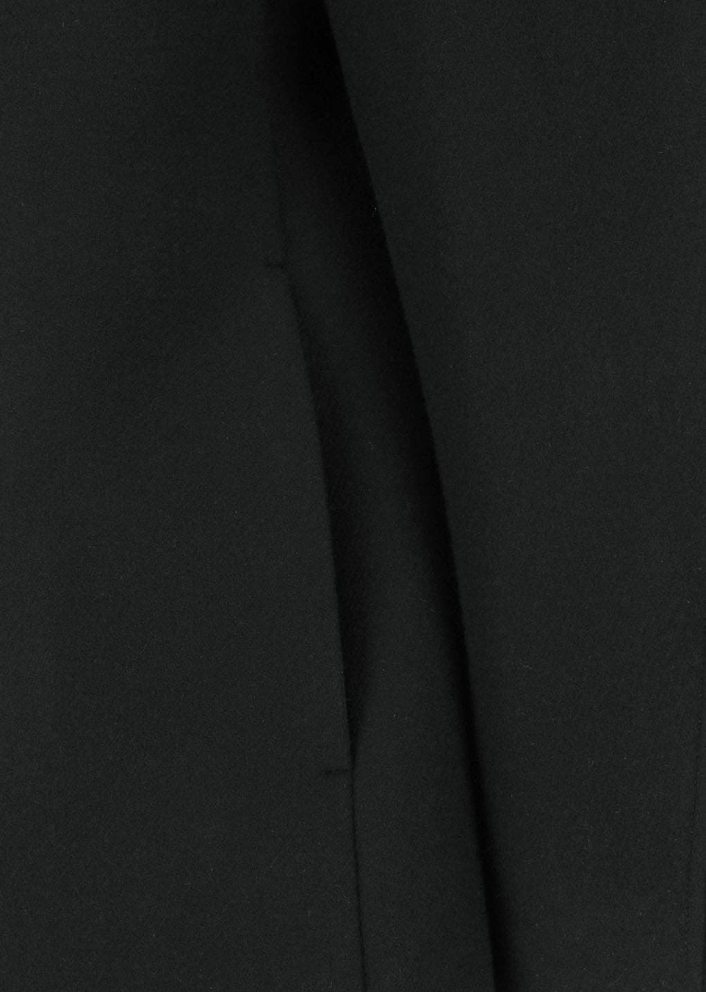 hourglass half coat, black