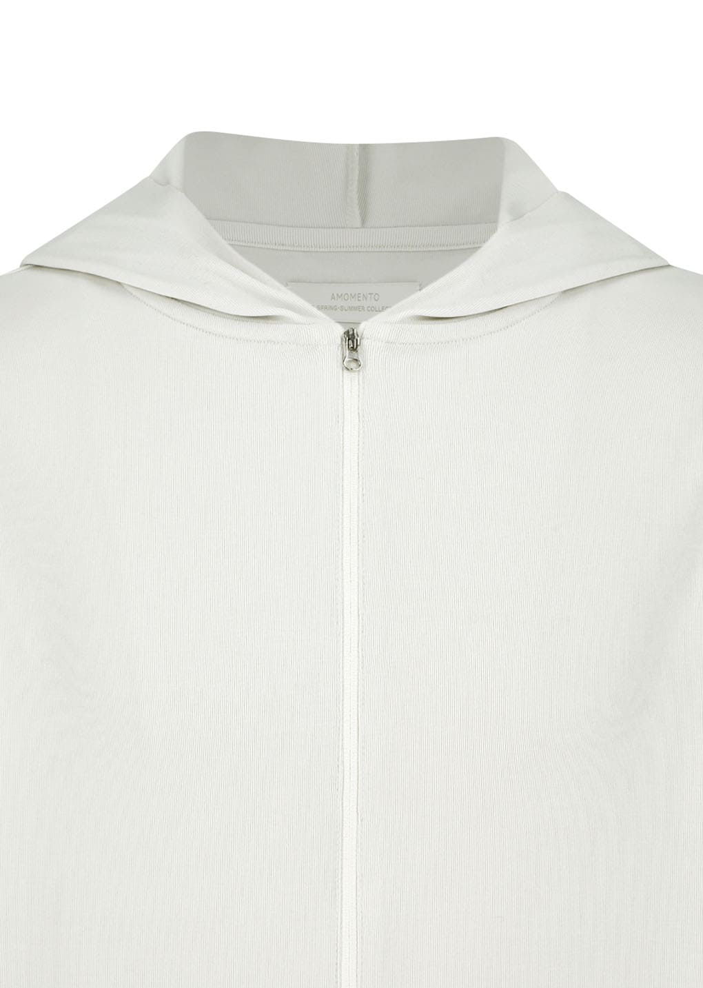 jersey hooded jumper, ivory
