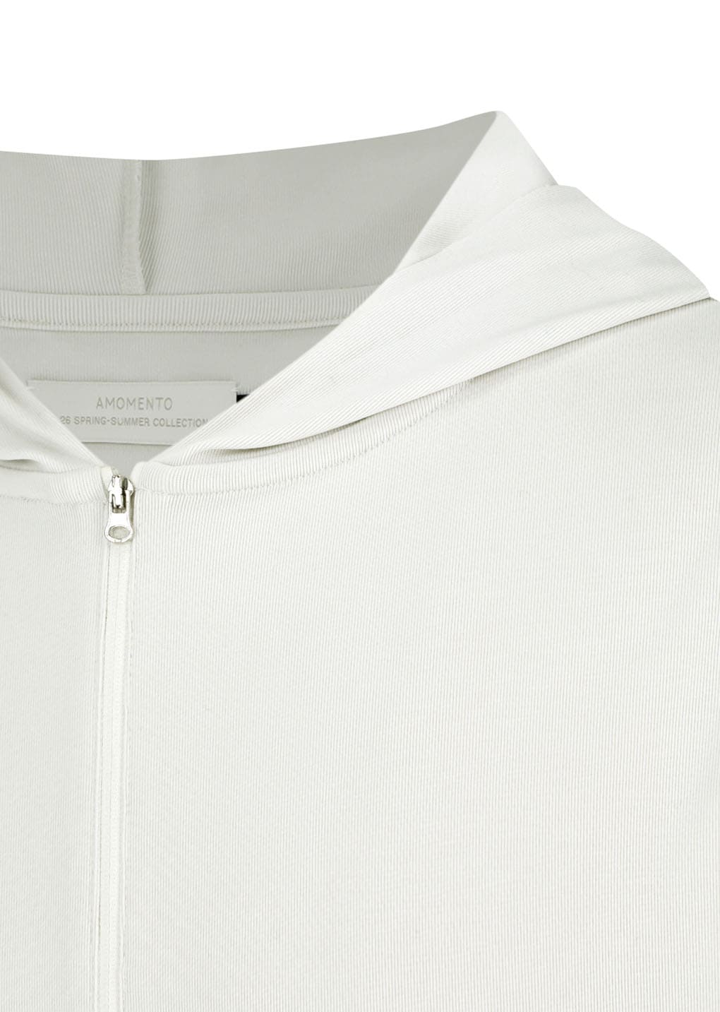 jersey hooded jumper, ivory