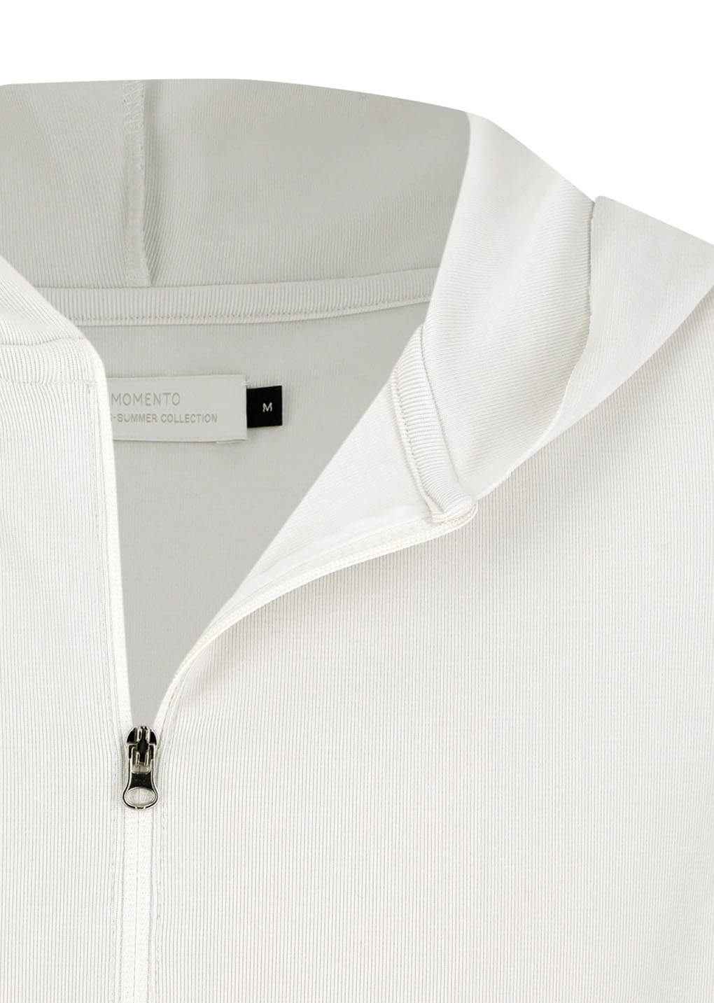 jersey hooded jumper, ivory