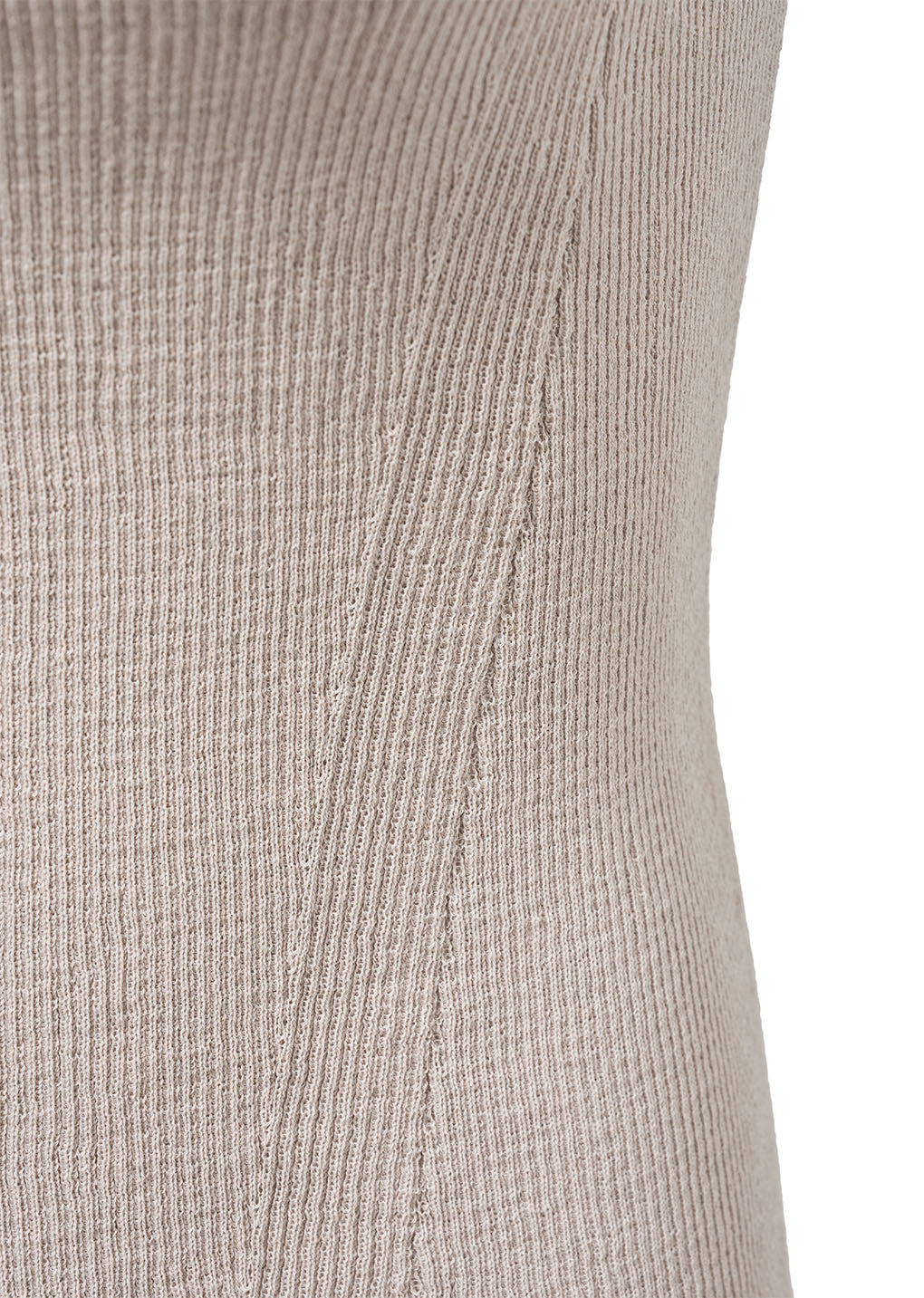 knit sleeveless top, grey