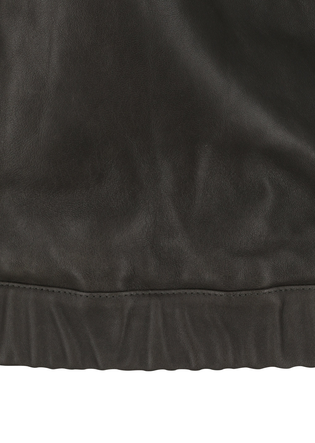 lambskin leather blouson, brown