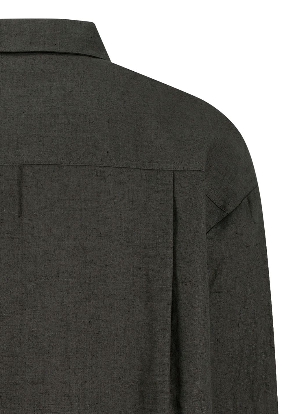 linen oversized shirt, khaki grey