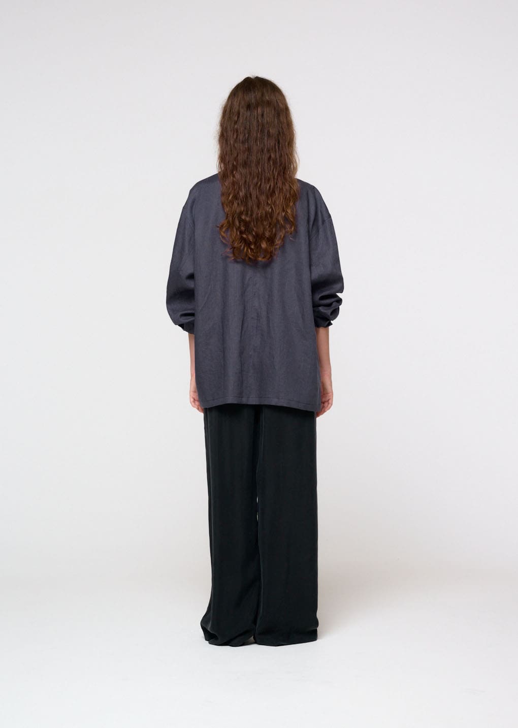 linen pocket jacket, blue