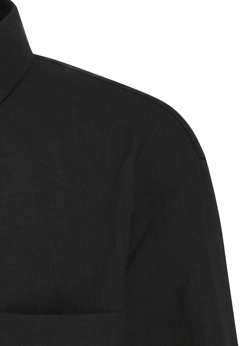 linen pullover, black