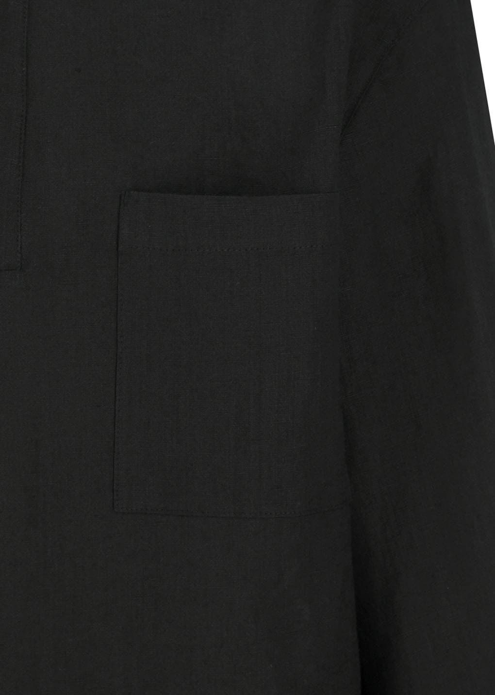 linen pullover, black