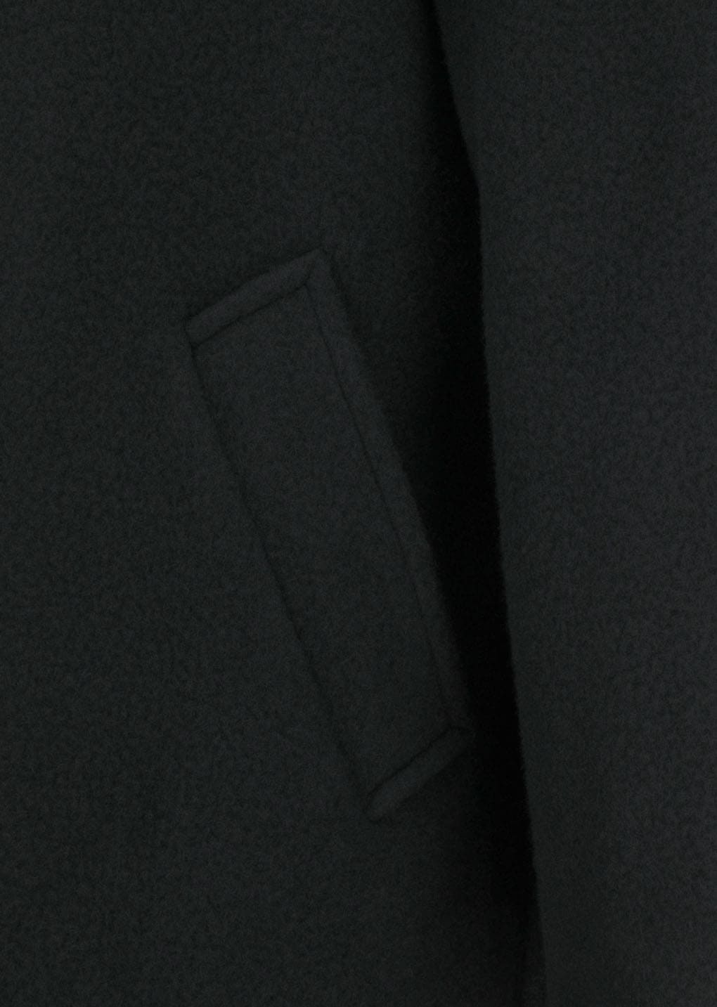 mens raglan coat, black