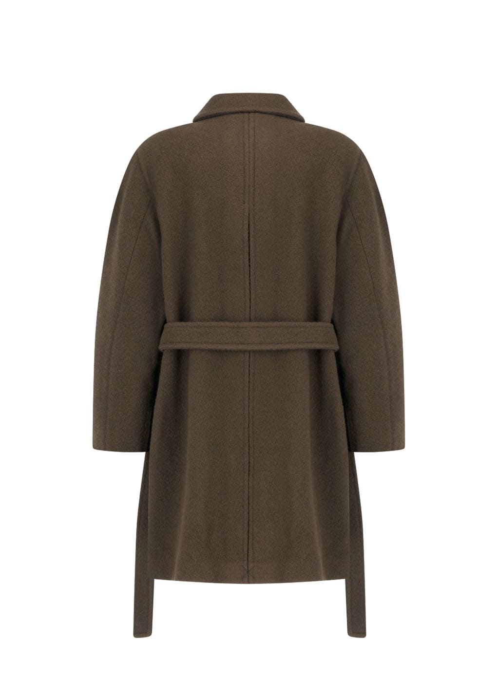 mens raglan coat, brown