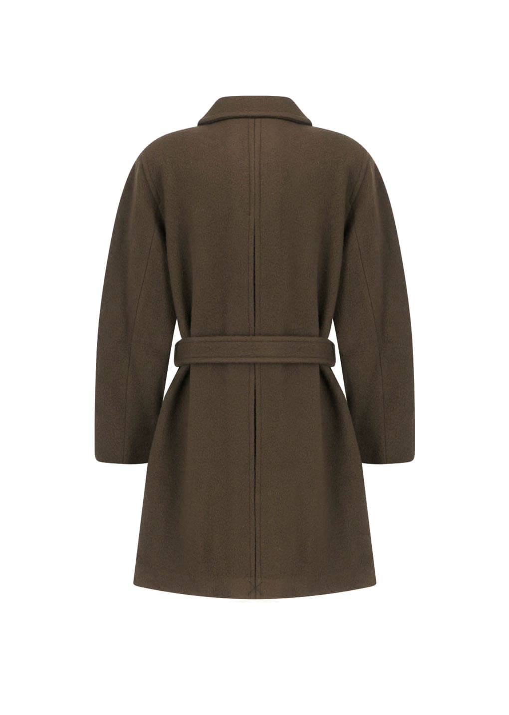 mens raglan coat, brown