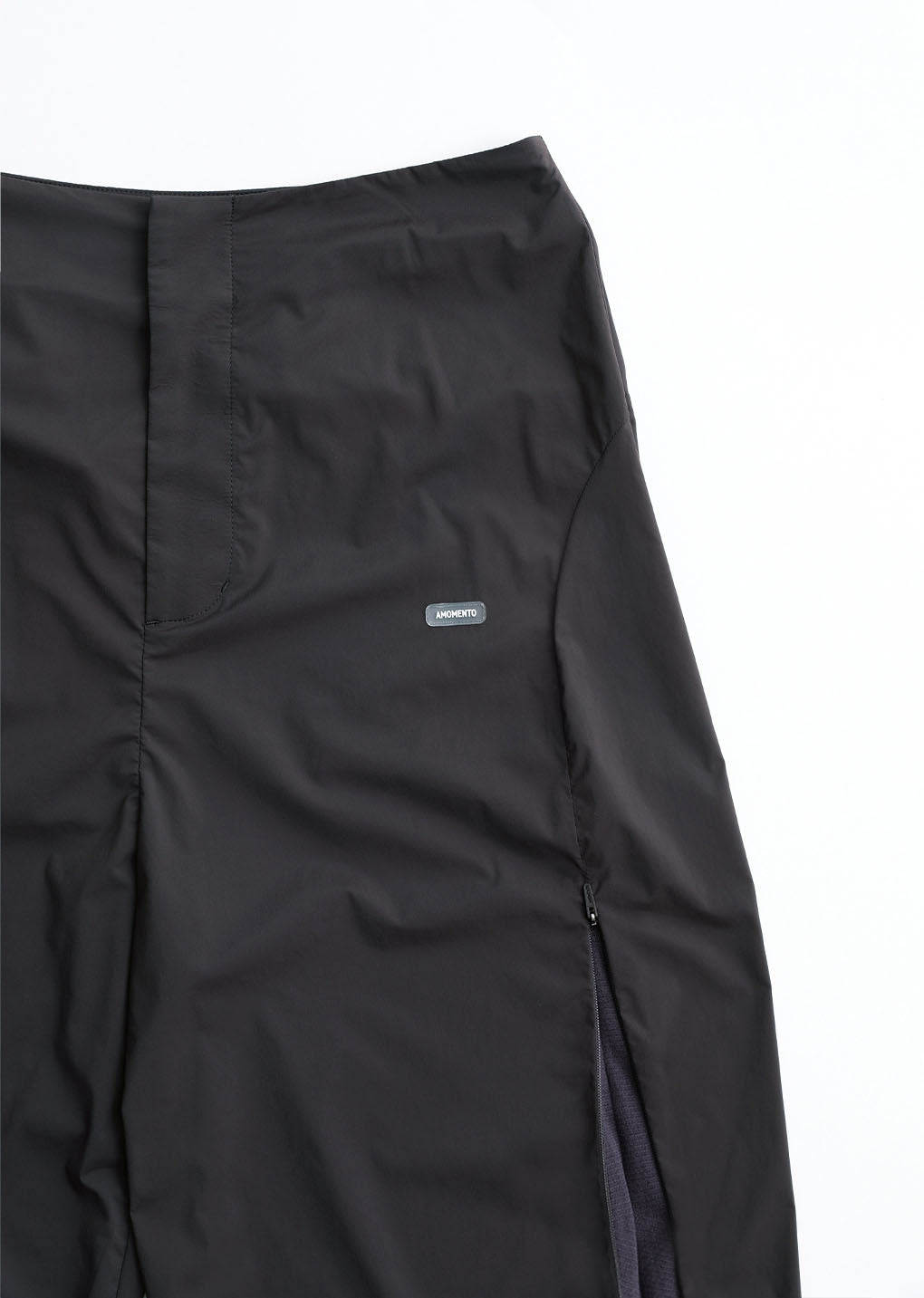 men's side vent pants, charcoal