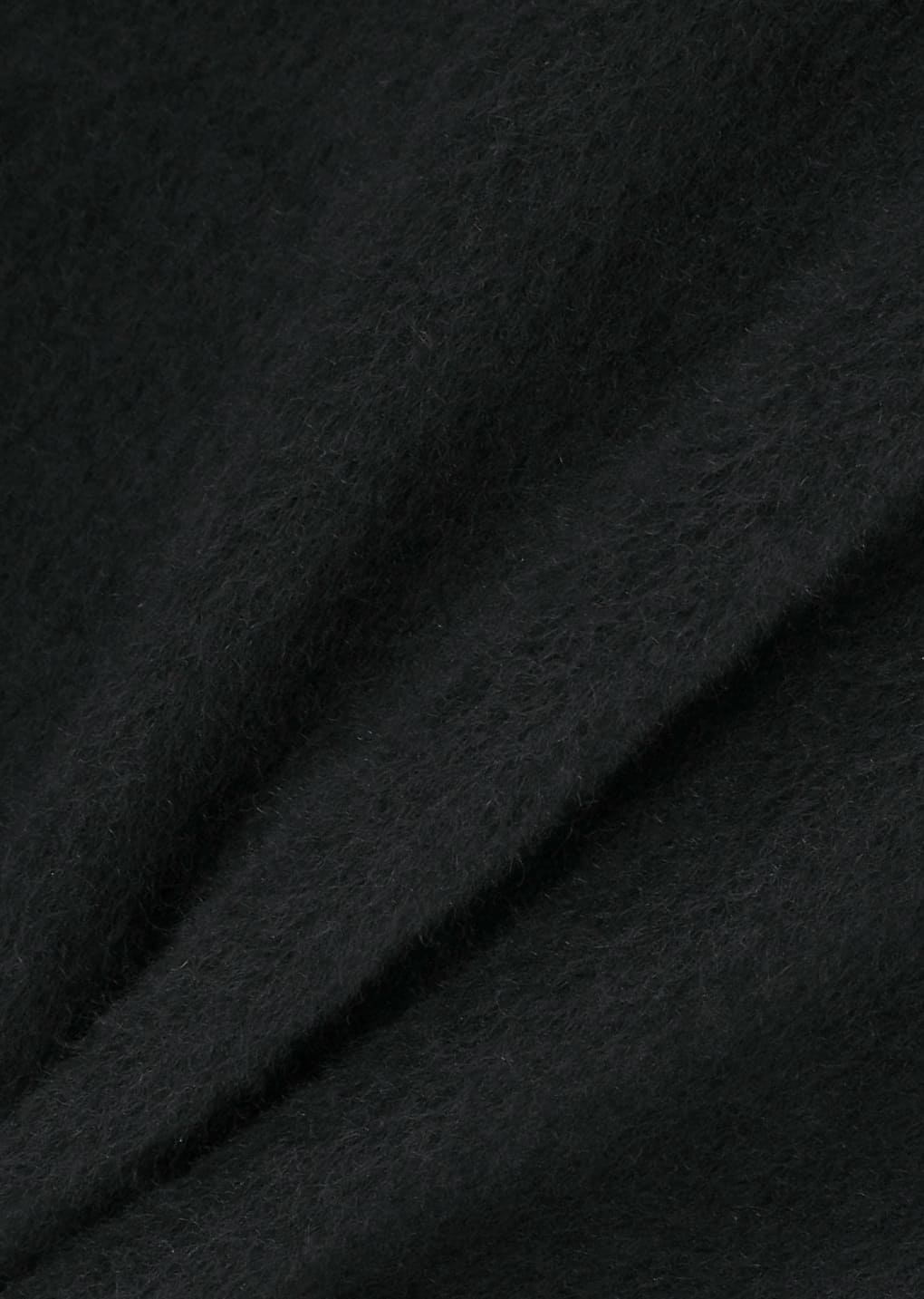 mens single breasted long coat, black