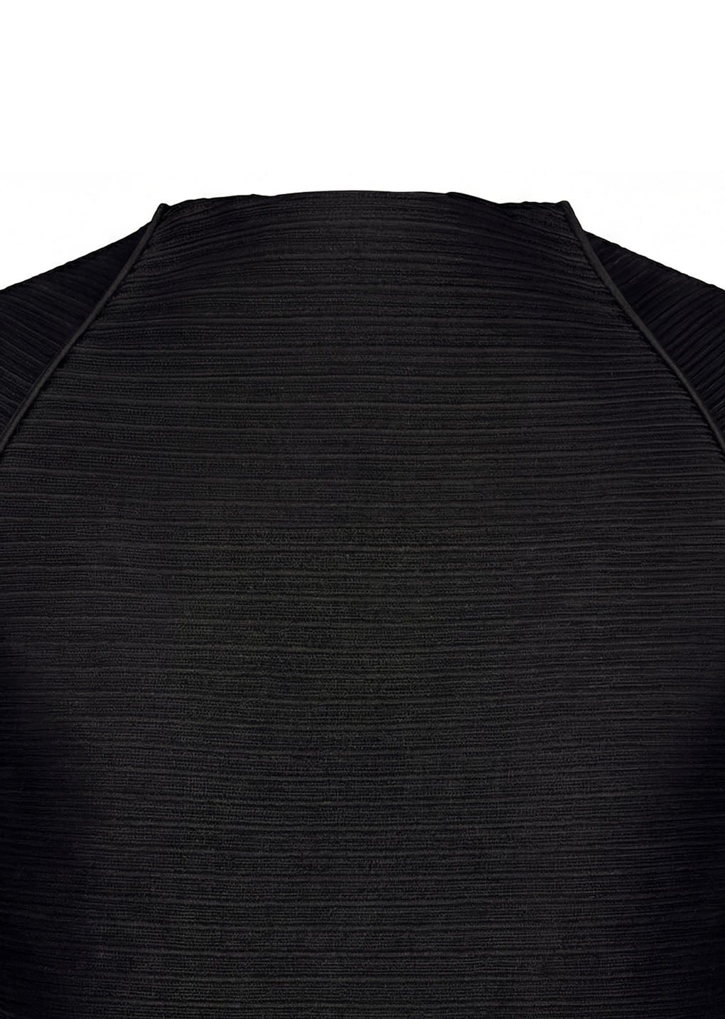 men's pleats raglan top, black