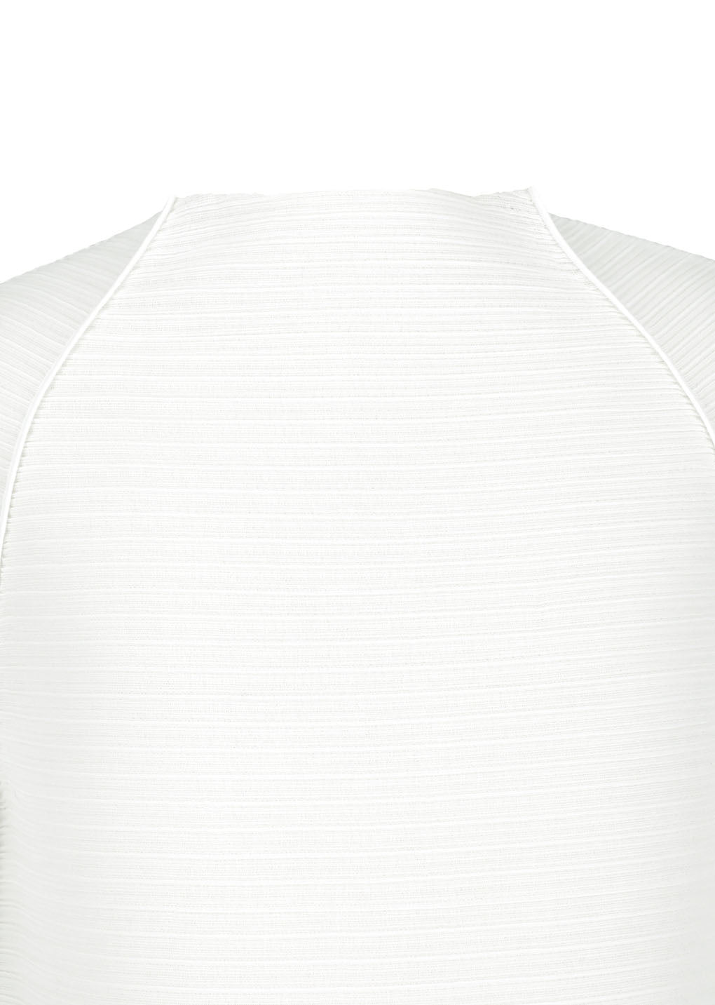 men's pleats raglan top, white