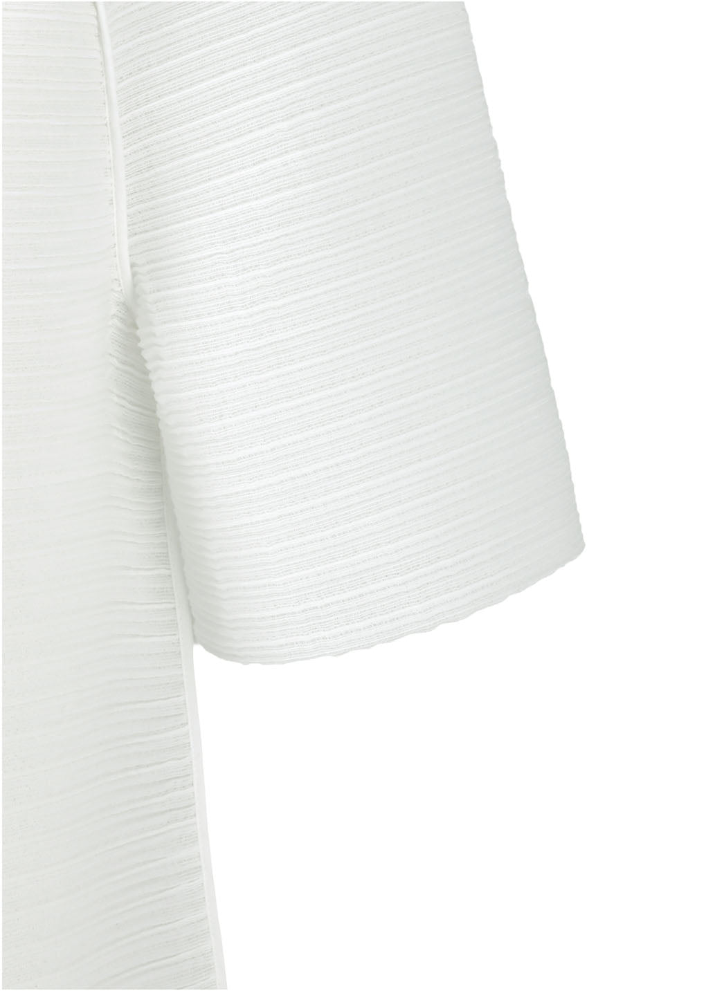 men's pleats raglan top, white