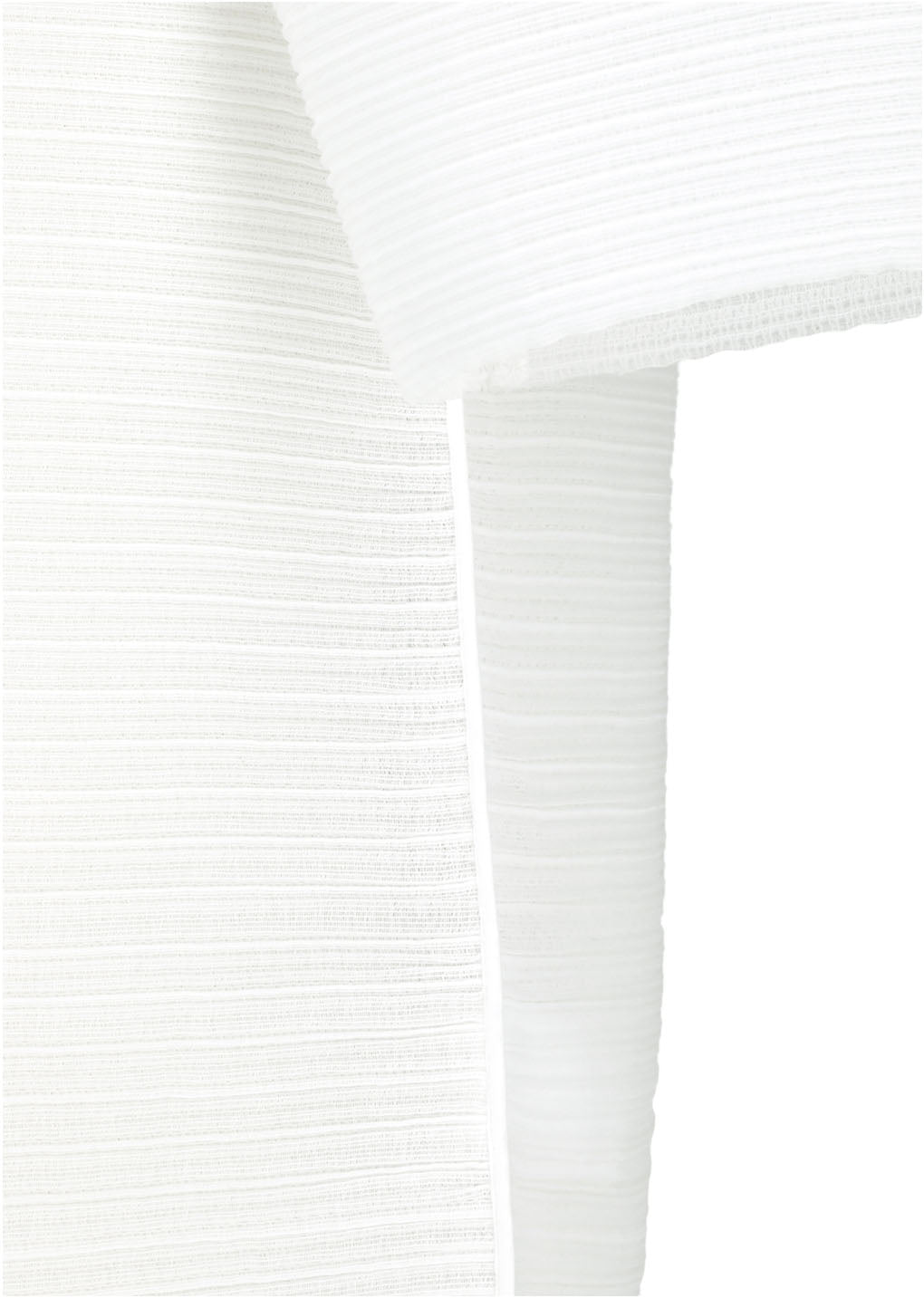 men's pleats raglan top, white
