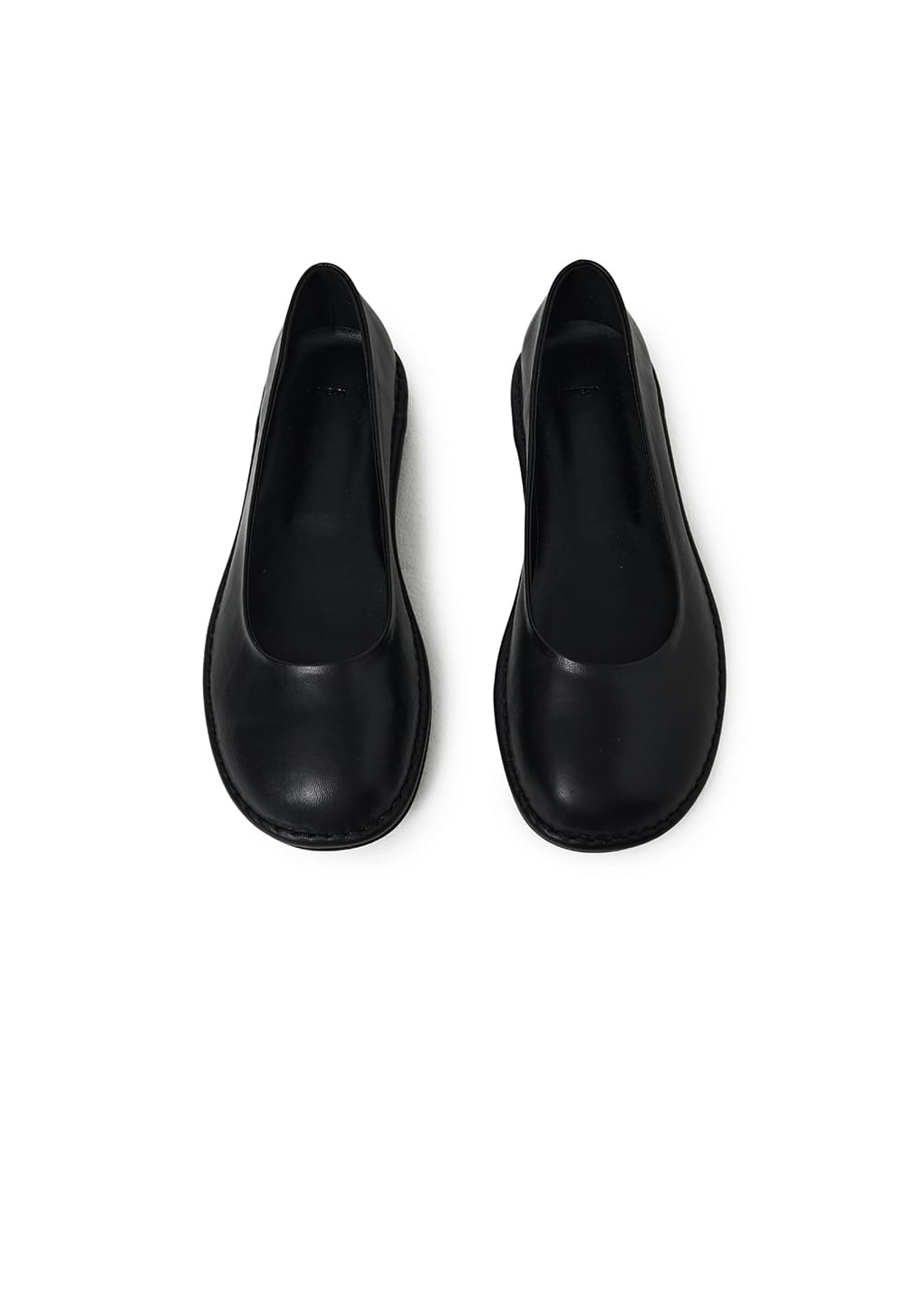 【AMOMENTO】25ss platform flats, Amomento Rounded Toe Flat - Black – The Frankie Shop