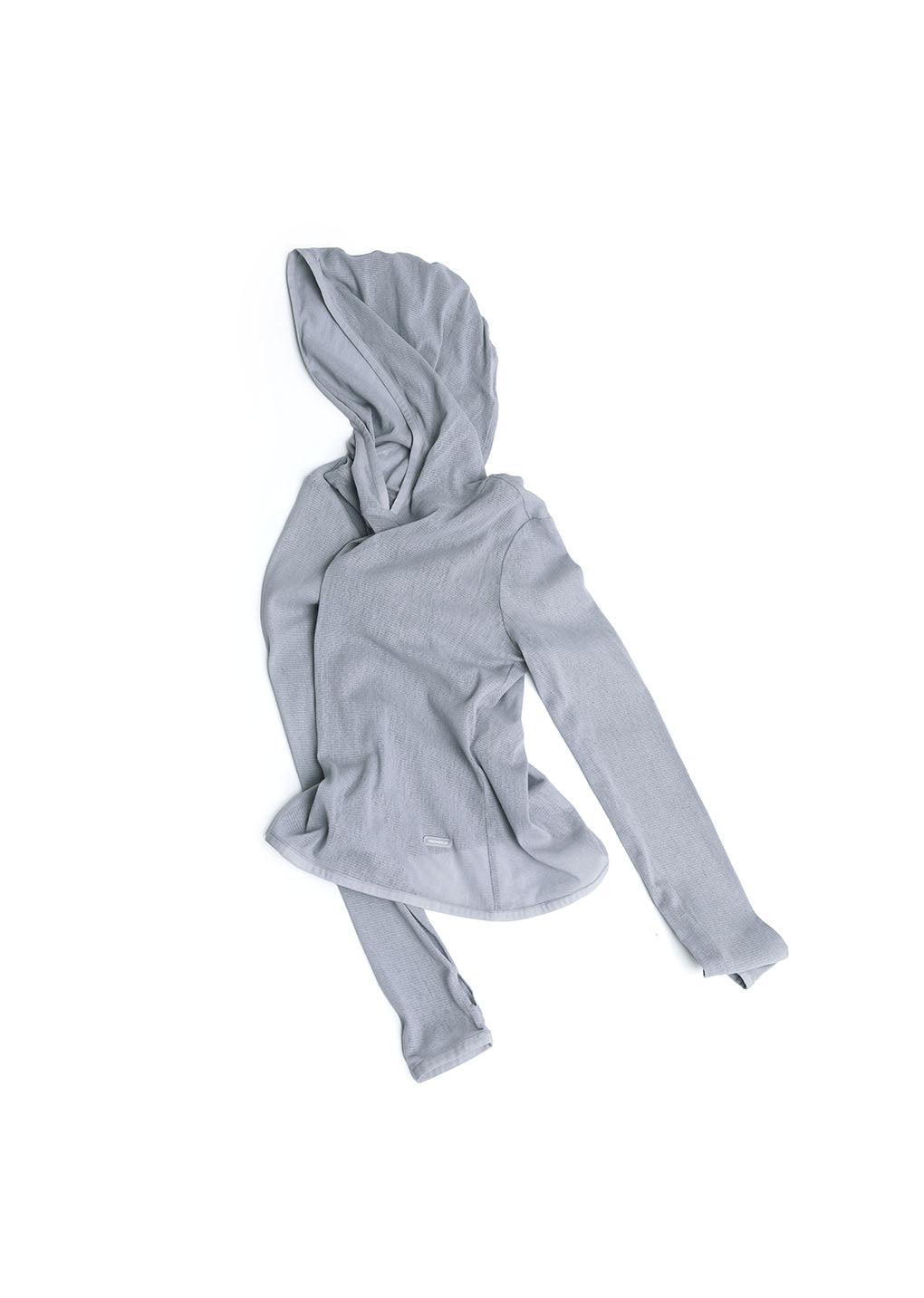 mesh hooded top, blue