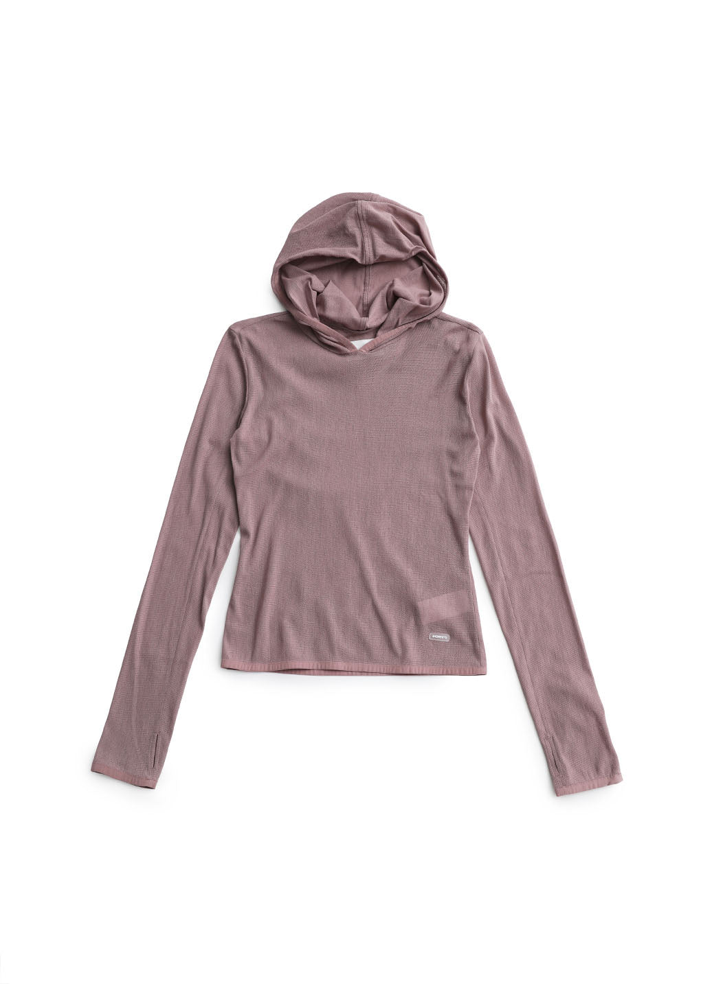 mesh hooded top, pink