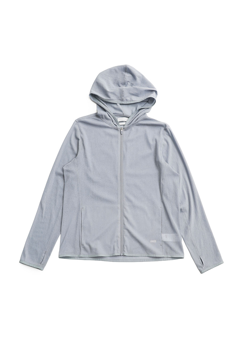 men's mesh hooded zip up jumper, blue
