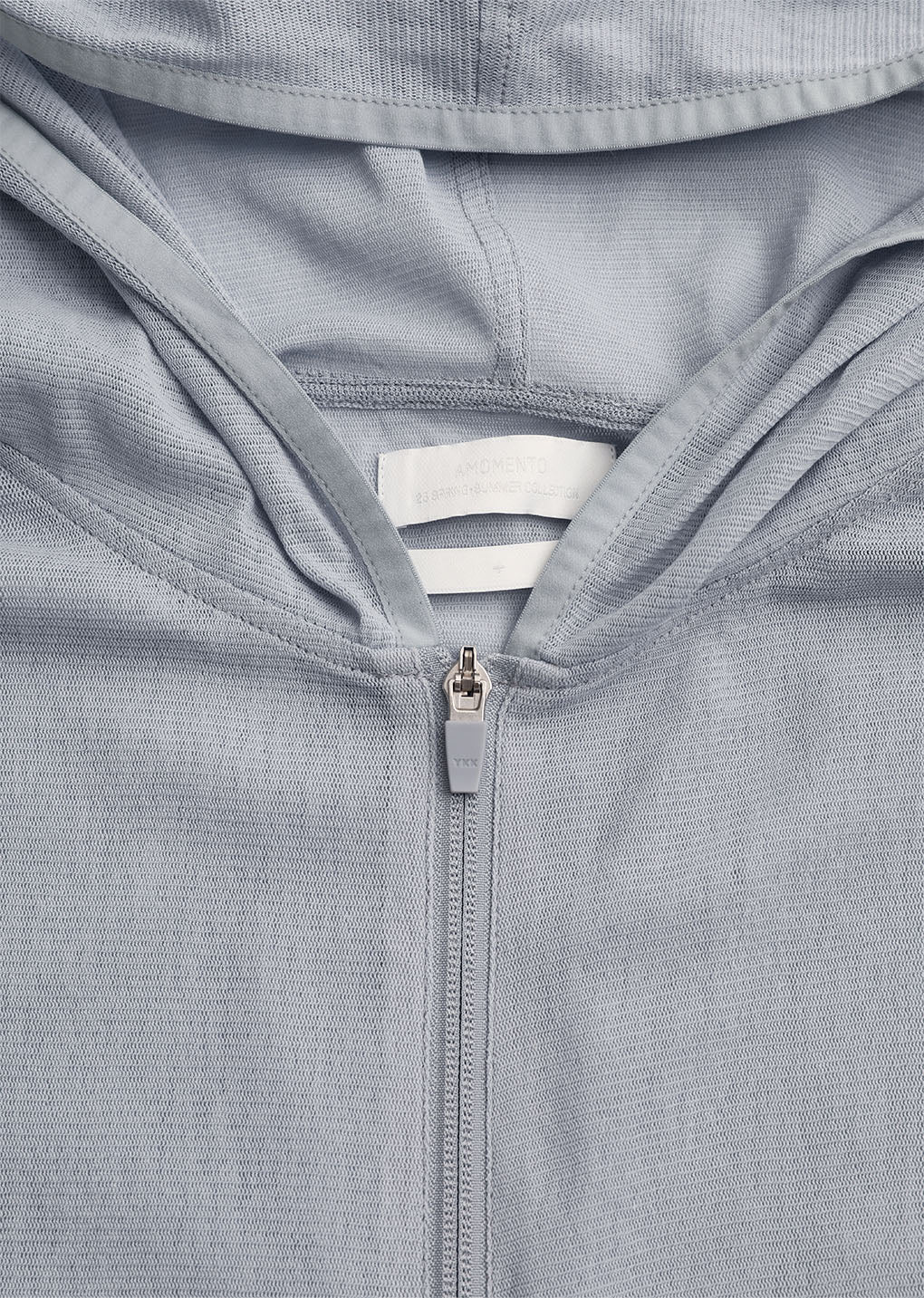 men's mesh hooded zip up jumper, blue