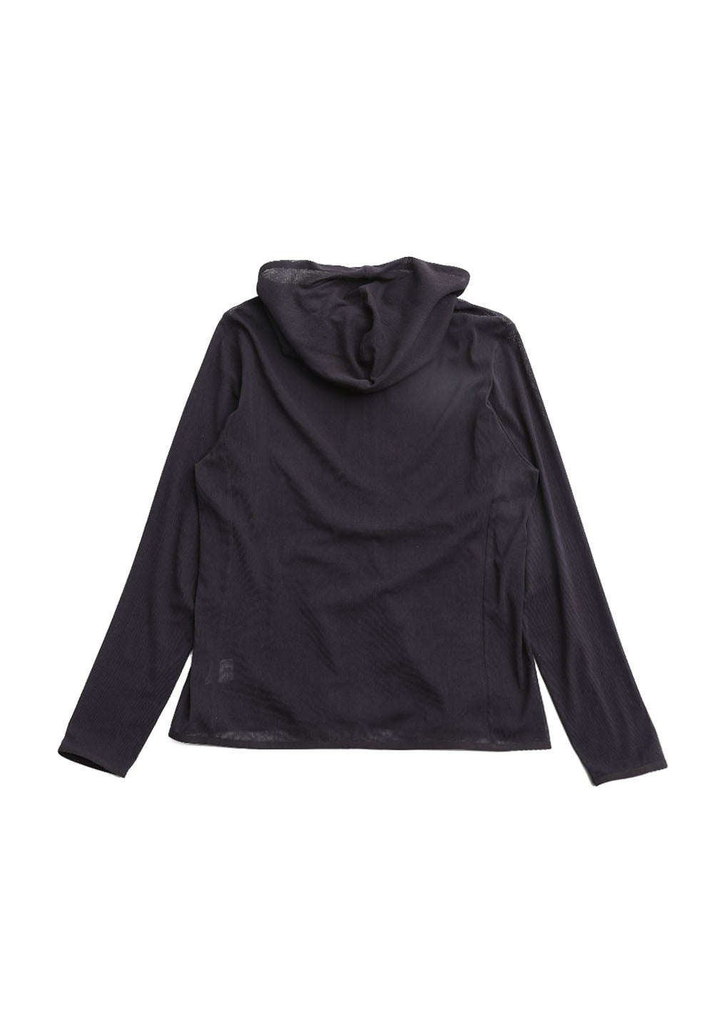 men's mesh hooded zip up jumper, charcoal