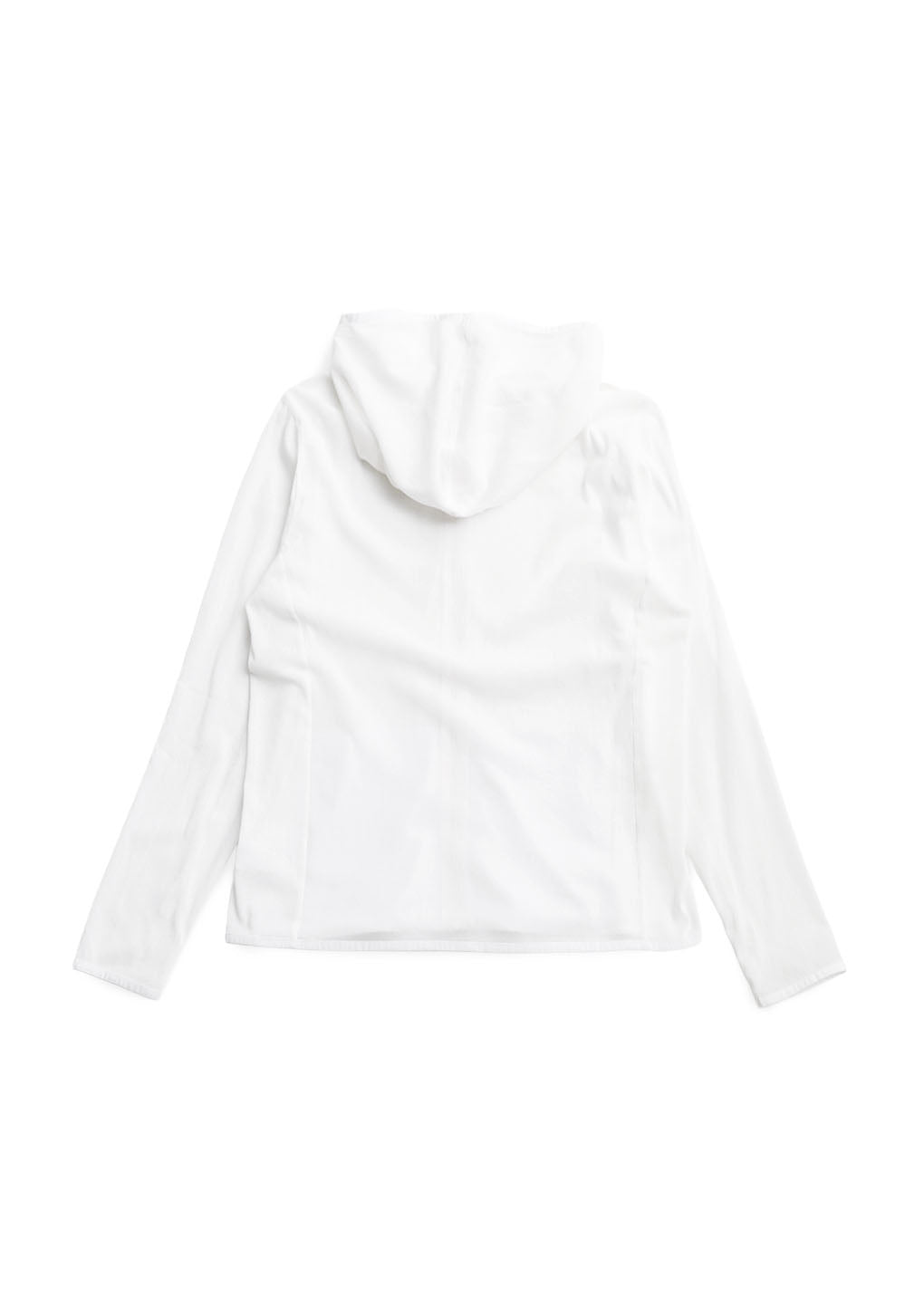 men's mesh hooded zip up jumper, white