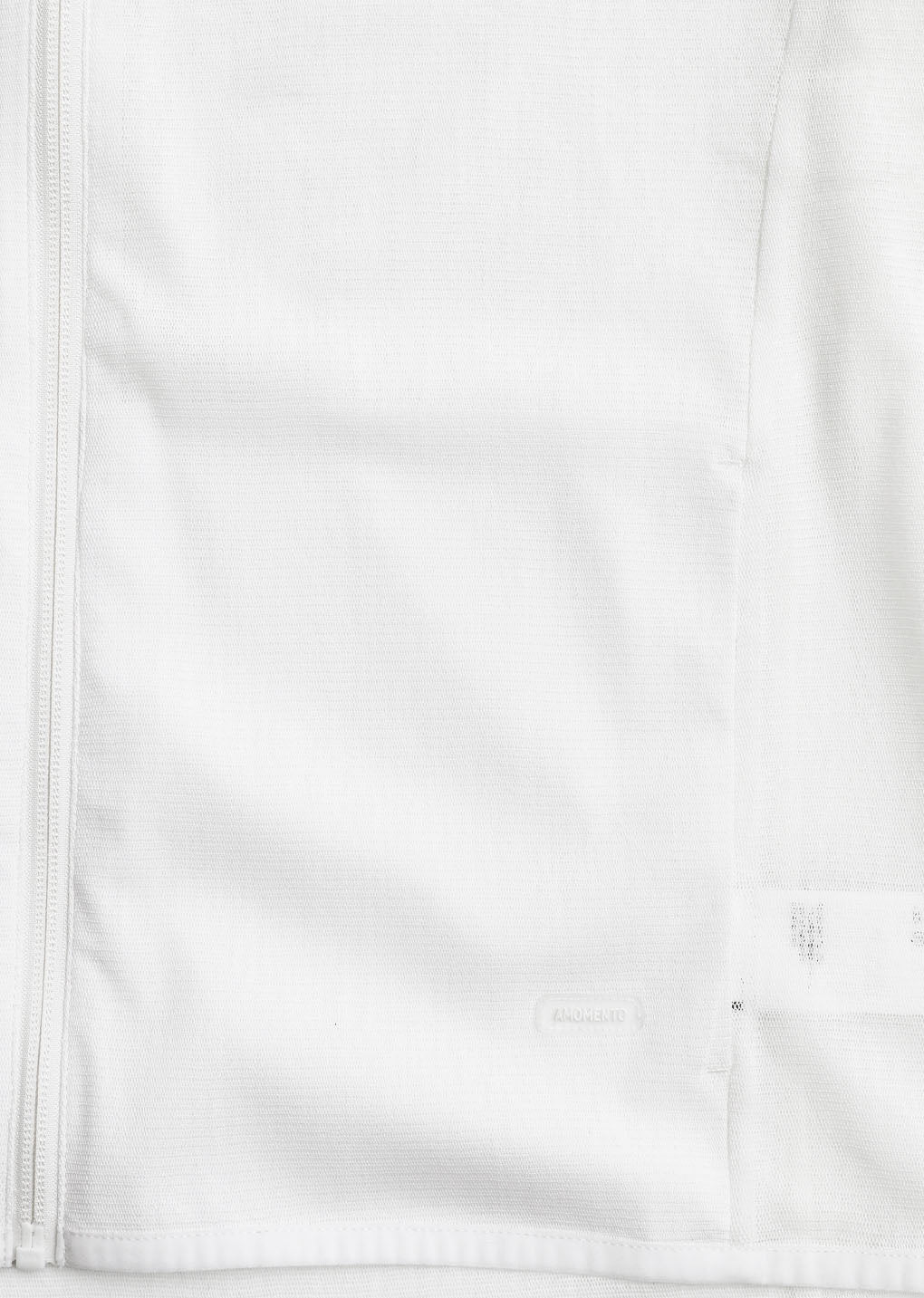 men's mesh hooded zip up jumper, white