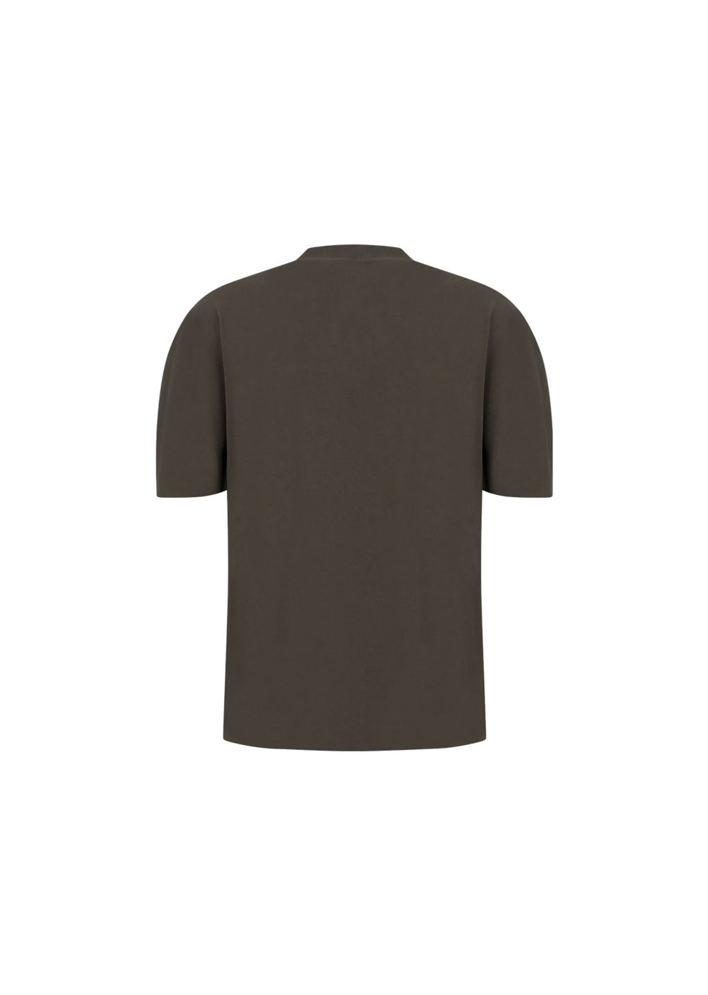 mock neck raglan t-shirt, brown