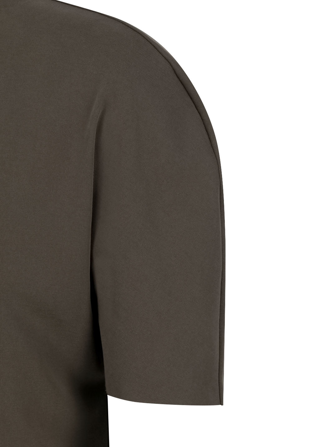 mock neck raglan t-shirt, brown