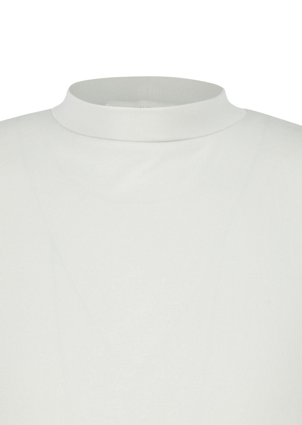 mock neck raglan t-shirt, ivory