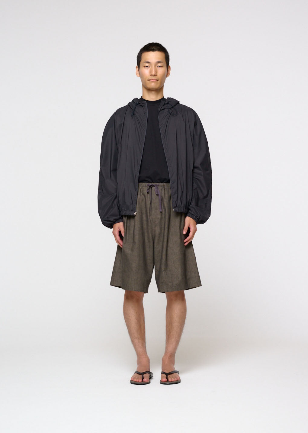 mock neck t-shirt, black