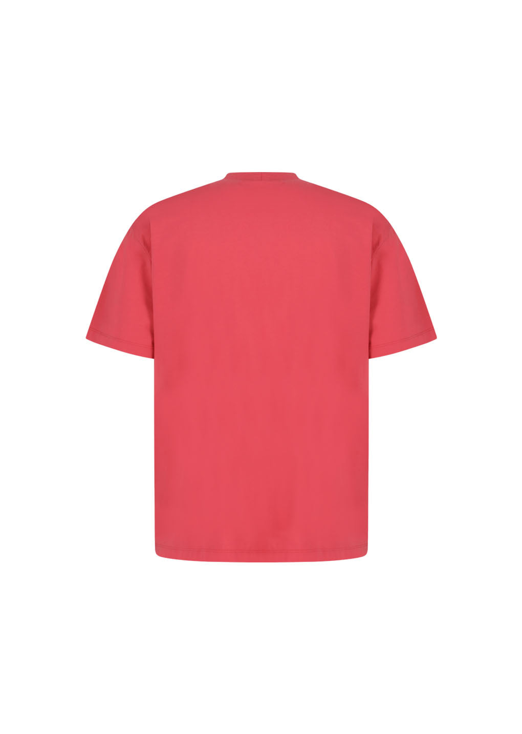 mock neck t-shirt, red