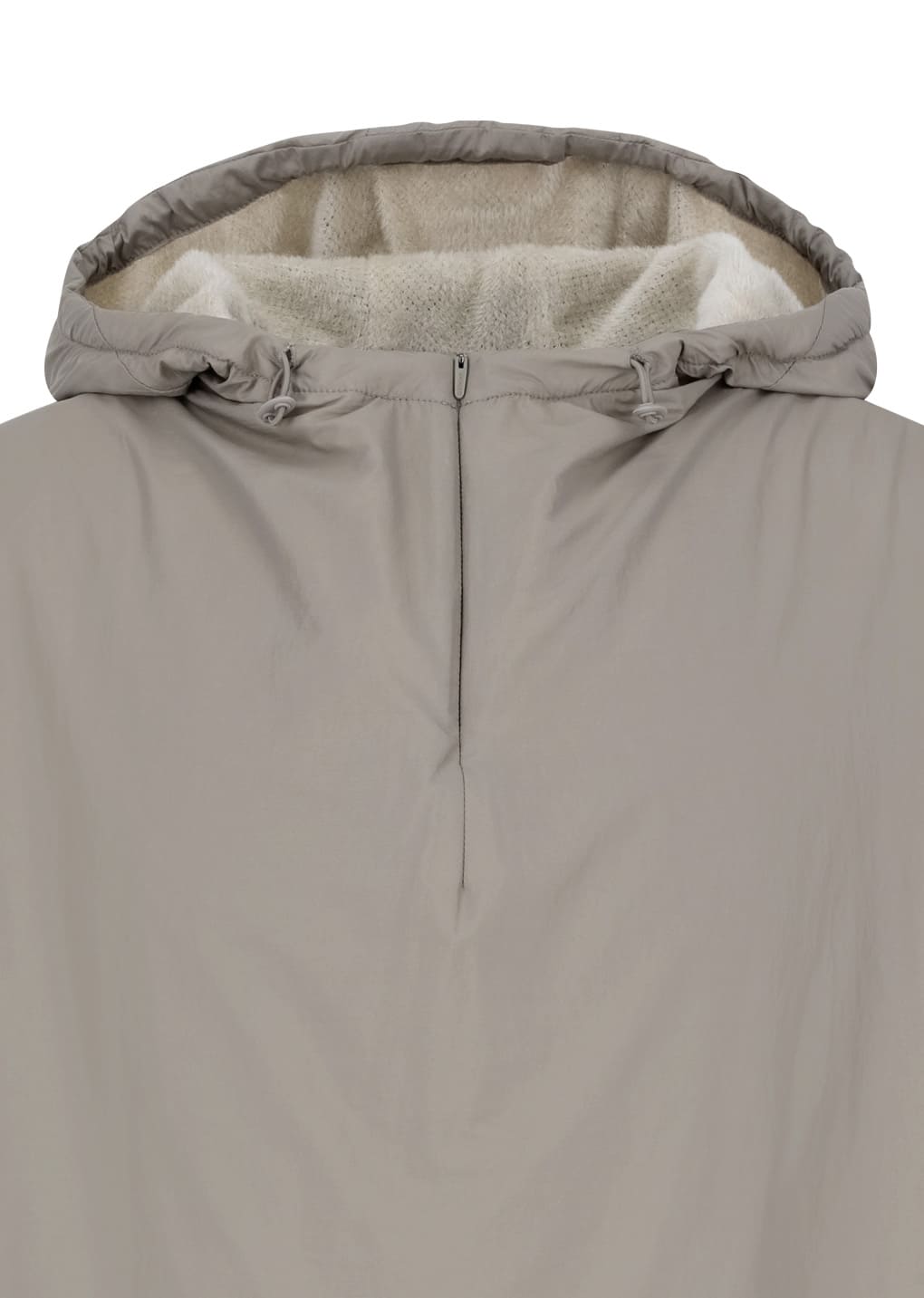 nylon hood anorak, beige