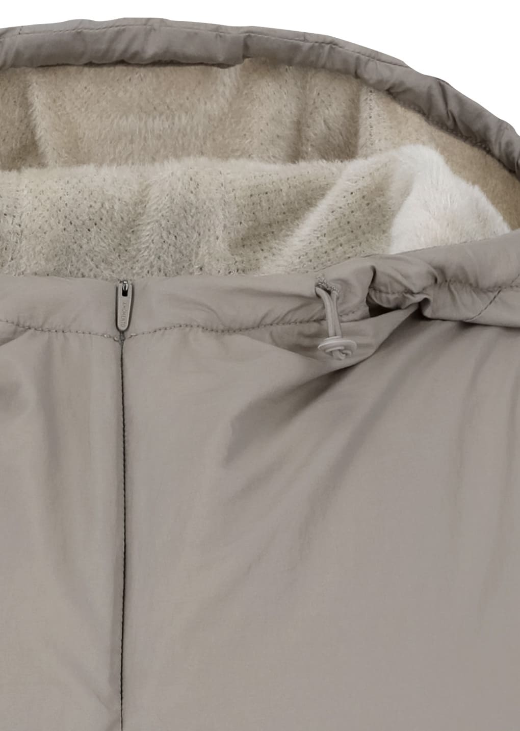 nylon hood anorak, beige