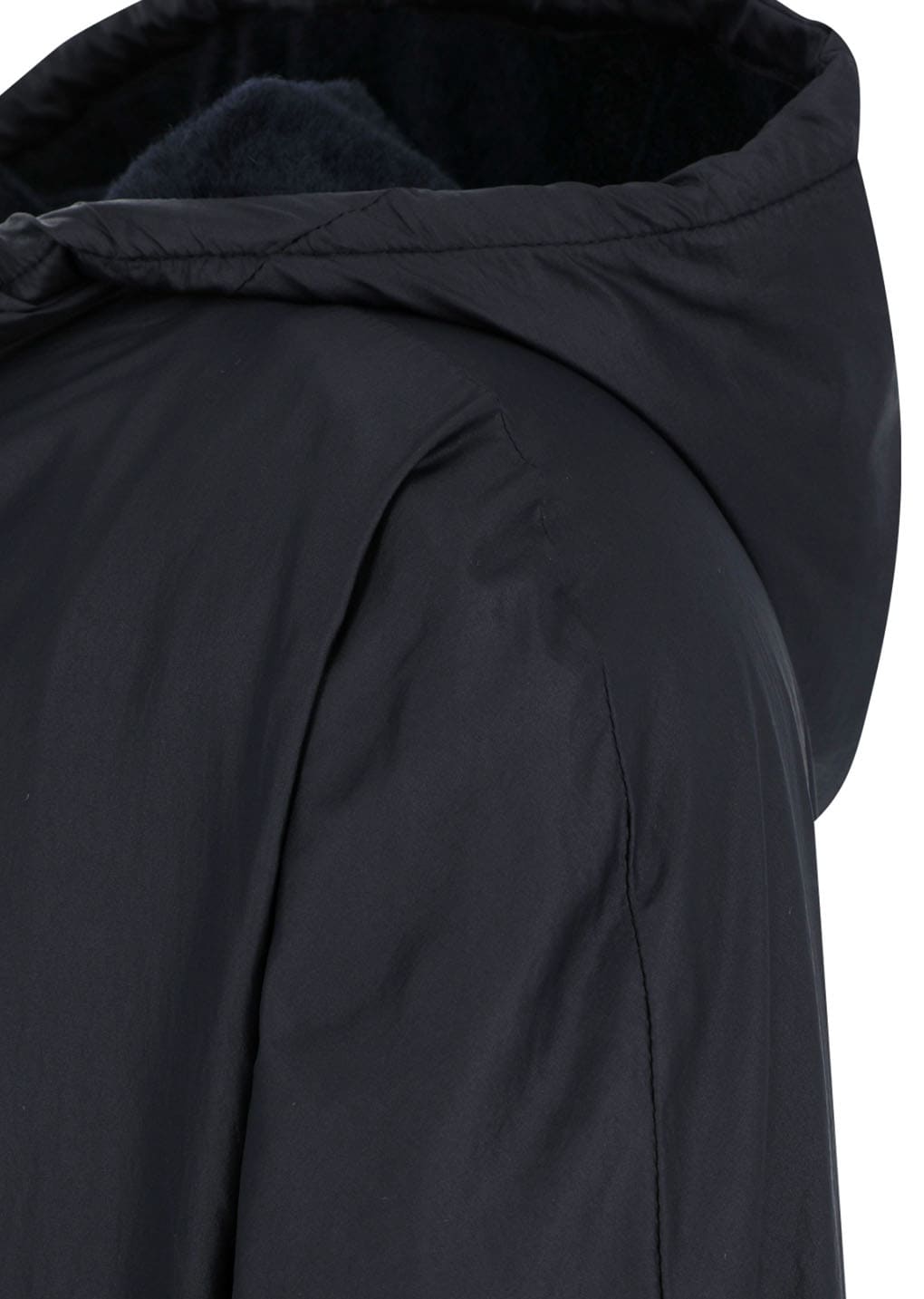 nylon hood anorak, black