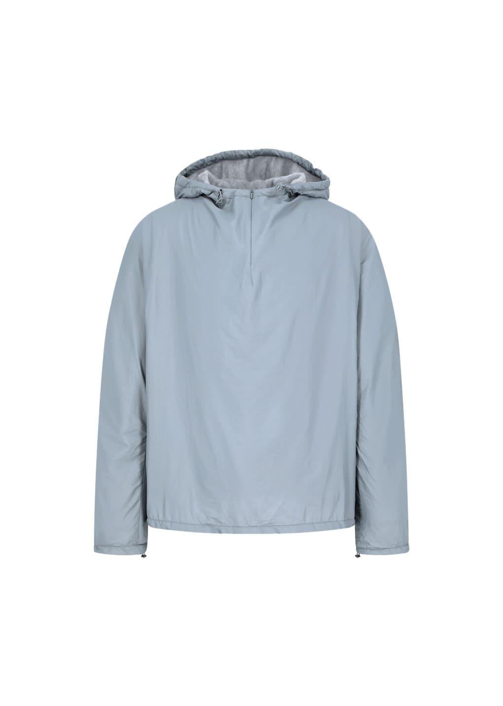 nylon hood anorak, light blue
