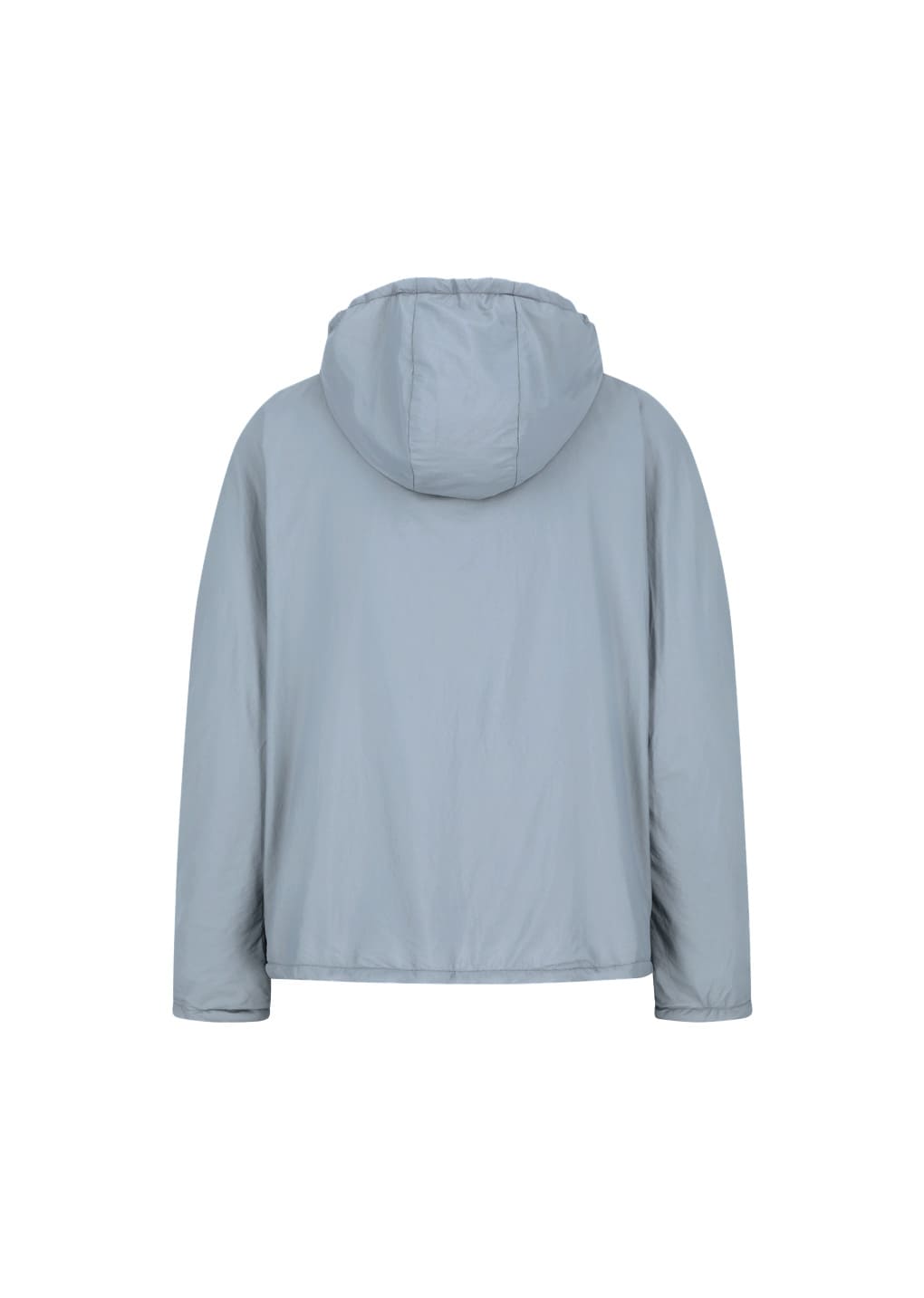 nylon hood anorak, light blue