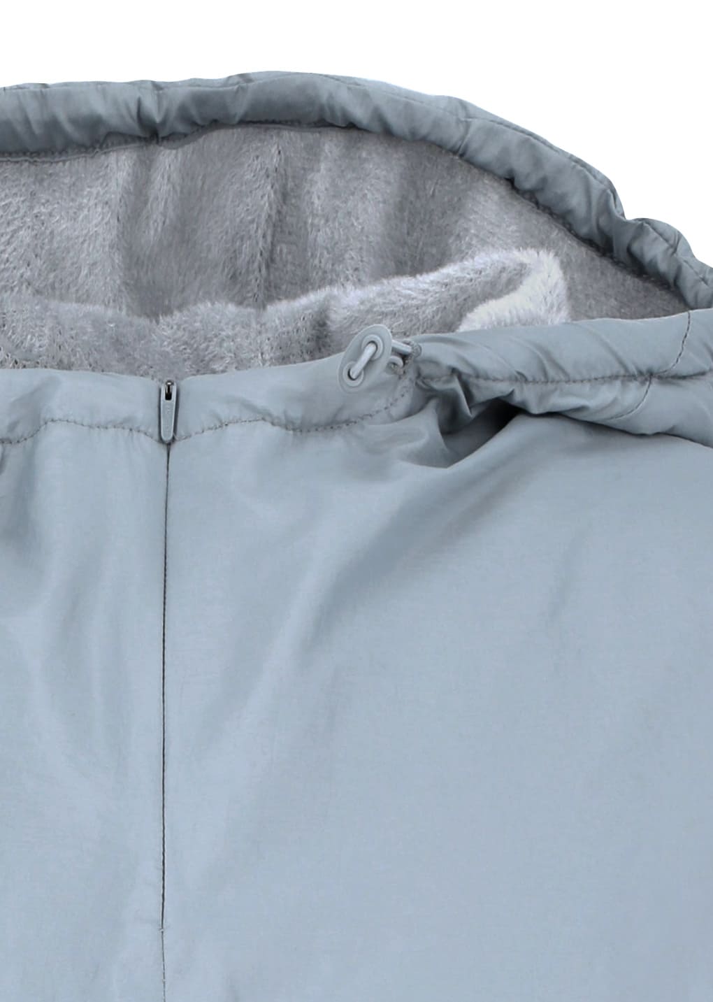 nylon hood anorak, light blue