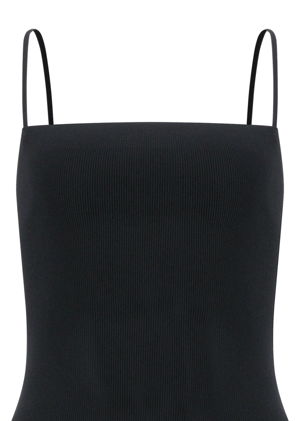 nylon knit maxi dress, charcoal
