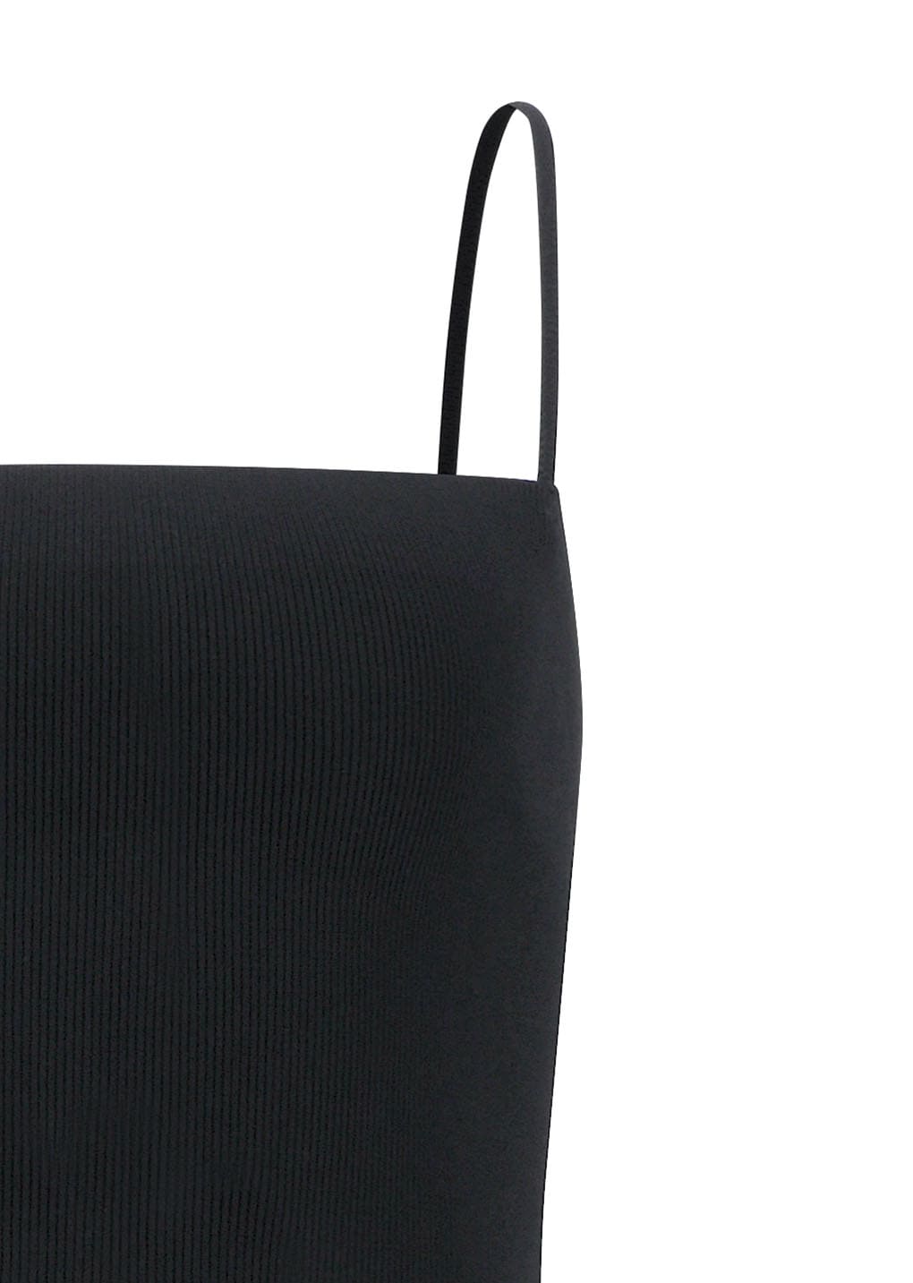 nylon knit maxi dress, charcoal