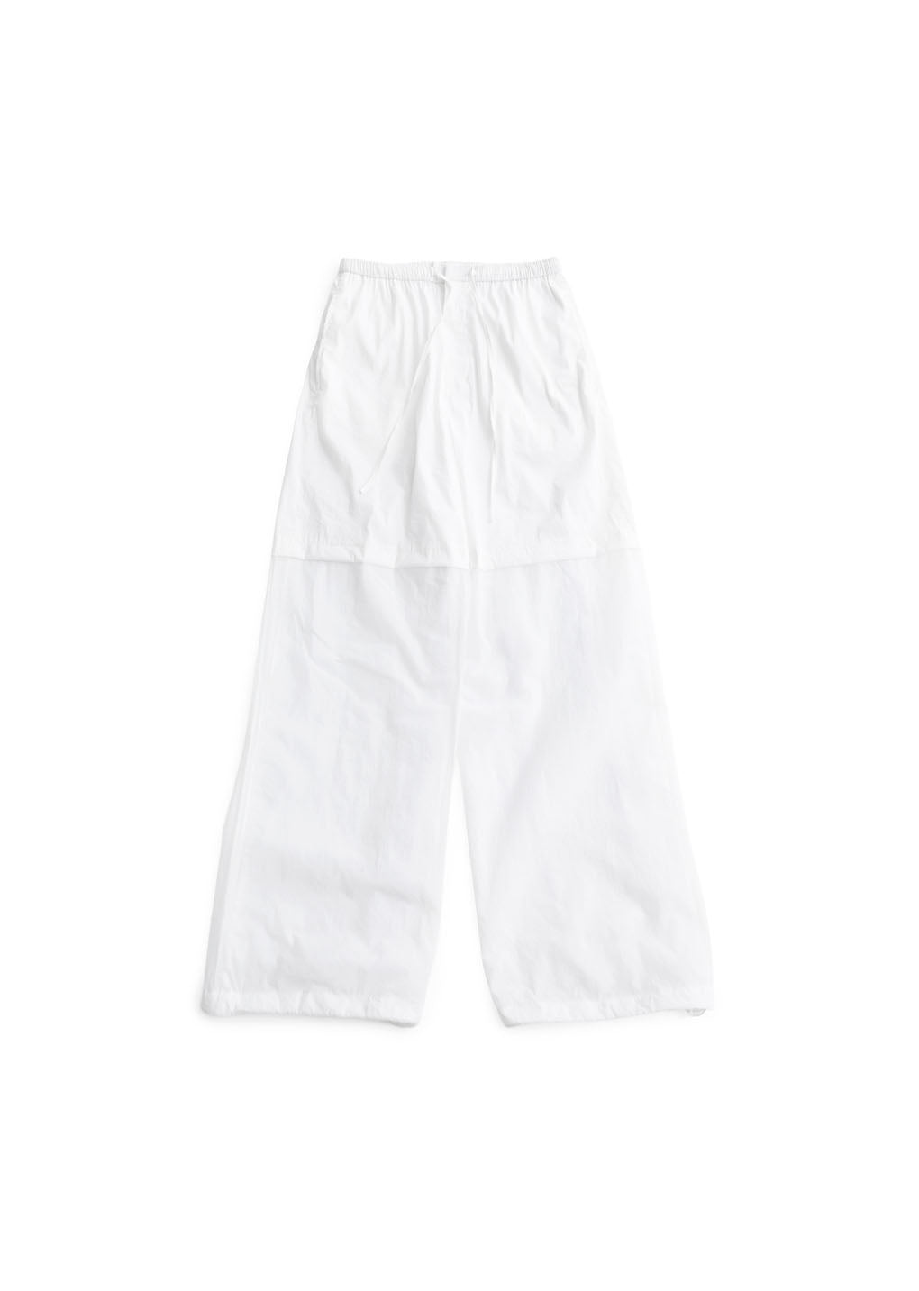 men's nylon layered pants, white hover