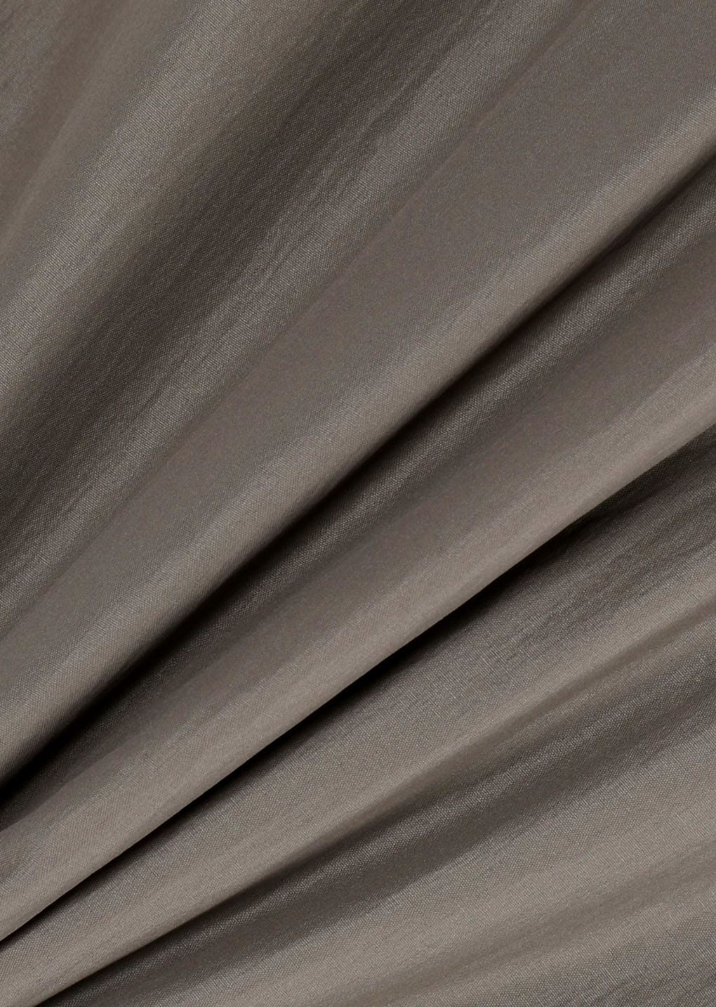 nylon padded straight pants, brown