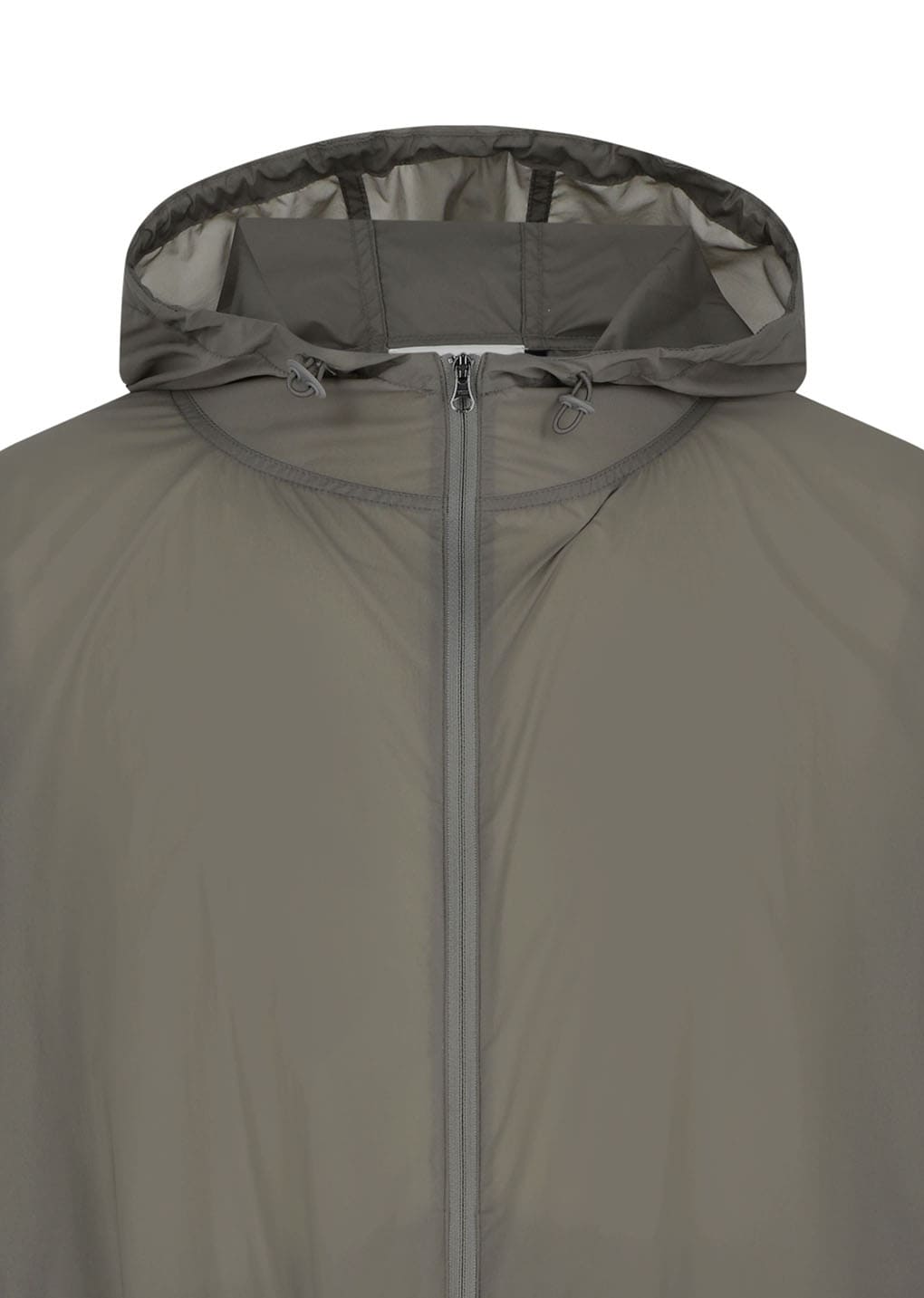 nylon raglan hooded jumper, khaki