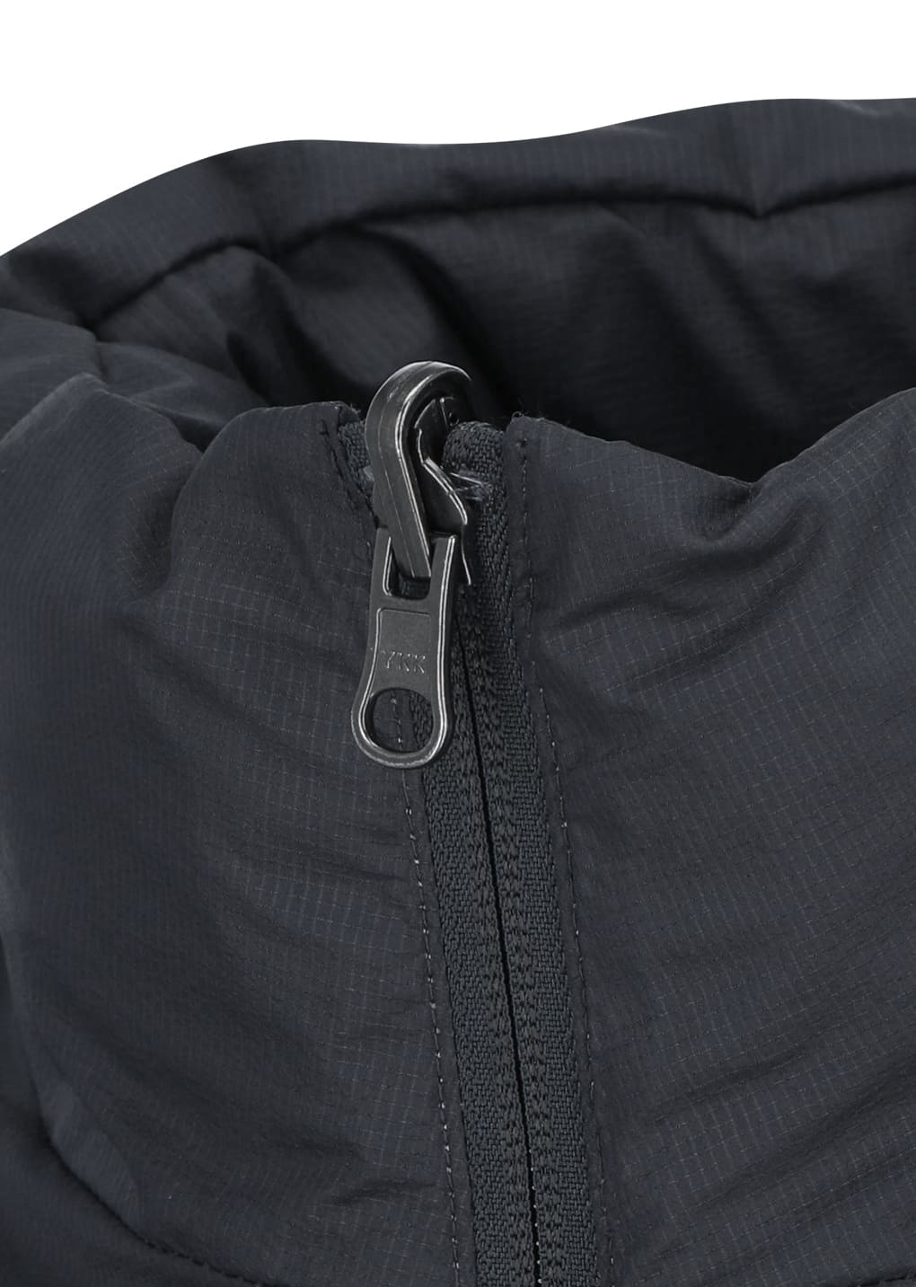 nylon reversible goose down puffer, charcoal